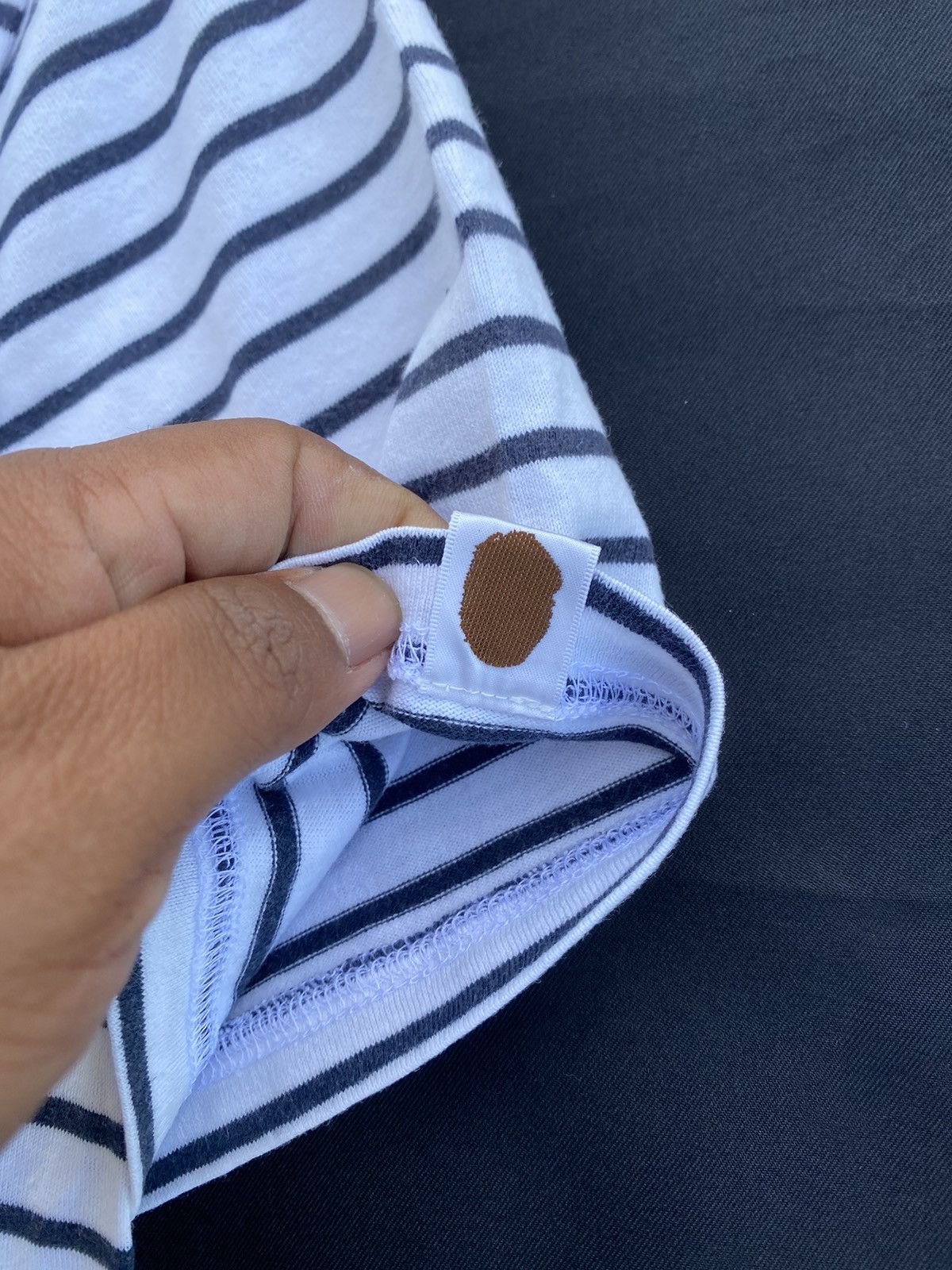 Bape Rare BAPE Stripes Tshirt Size US L / EU 52-54 / 3 - 15 Thumbnail