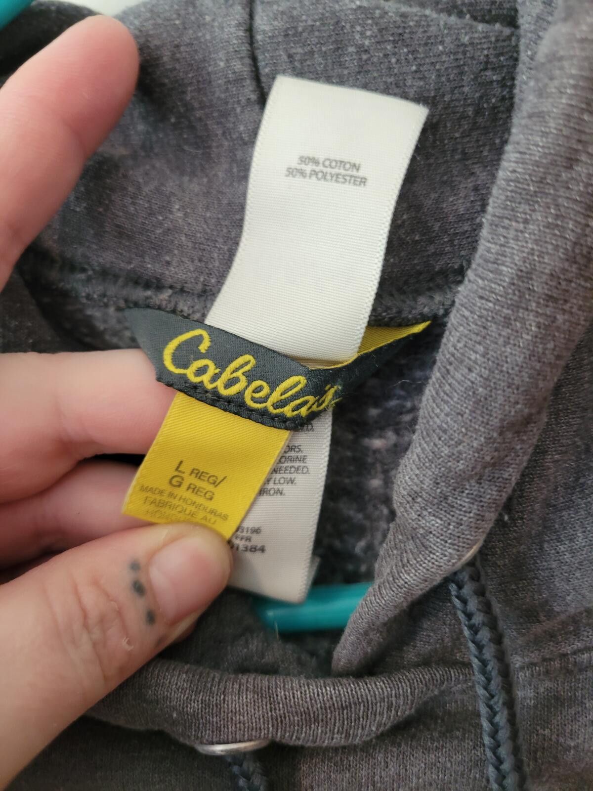 Cabelas Cabela's Gray Hoodie Sweatshirt Large Size US L / EU 52-54 / 3 - 2 Thumbnail