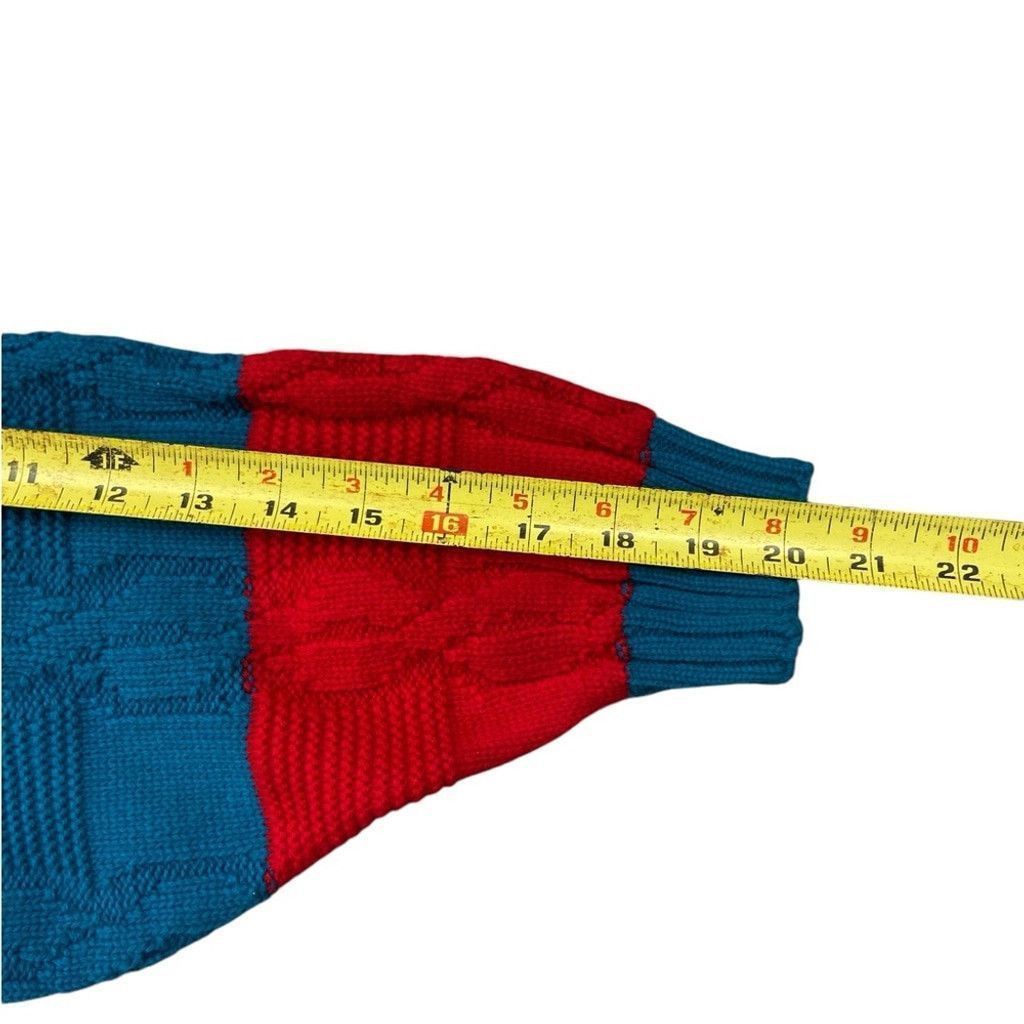 Jonathan Saunders Jonathan Logan Vintage Cable Knit Retro Red Blue Medium Size US M / EU 48-50 / 2 - 5 Thumbnail