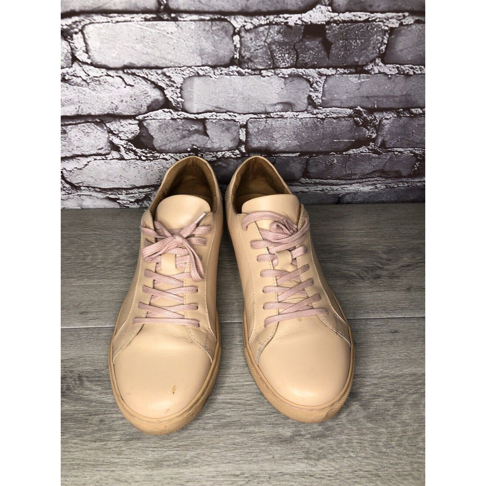 Other Romero And Mcpaul Dusty Pink Leather Lace Up Portugal Shoes Size US 12 / EU 45 - 10 Thumbnail