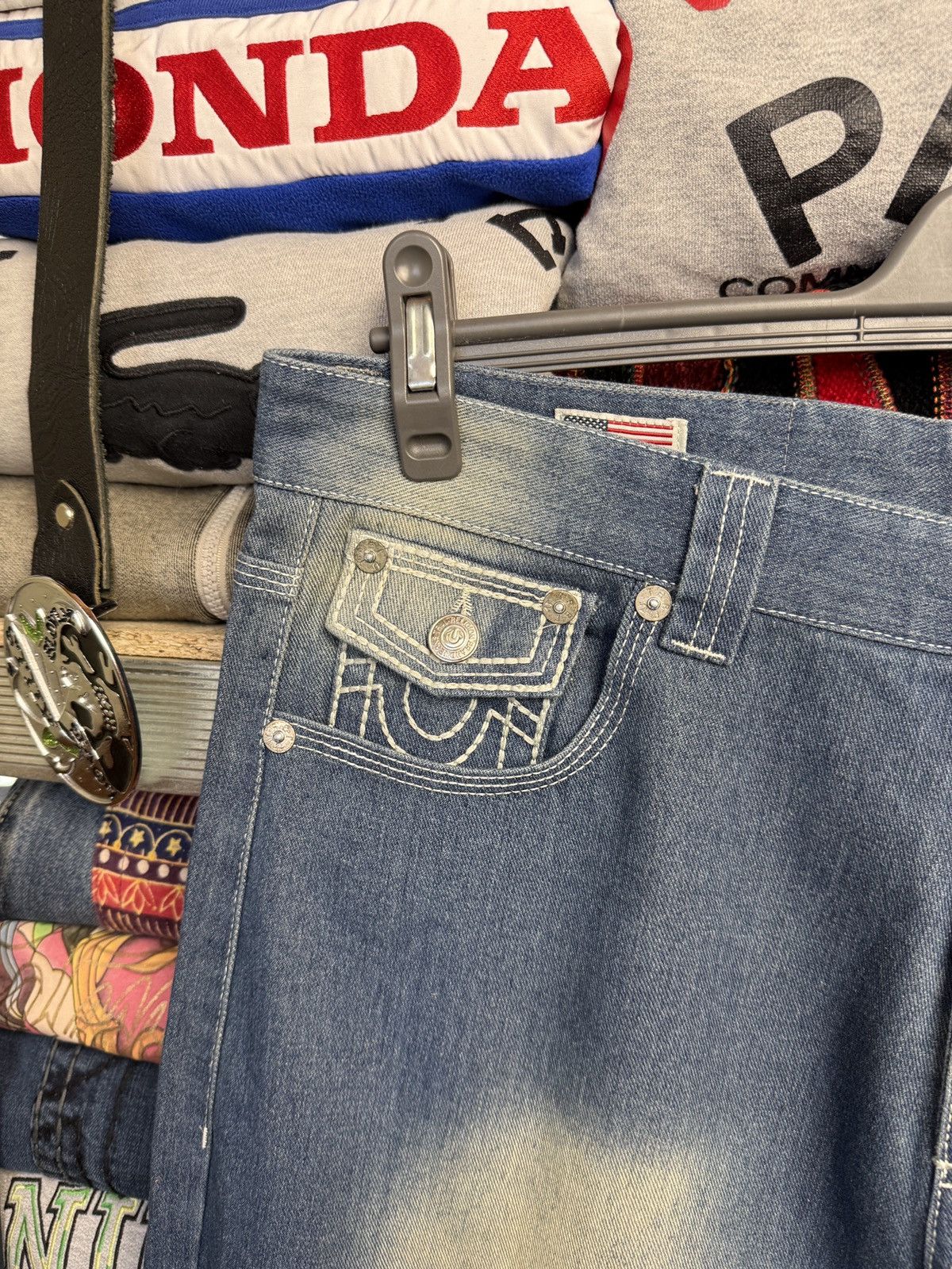 True Religion Rare Y2K True Religion baggy Washed jeans JNCO Style Size US 36 / EU 52 - 4 Thumbnail