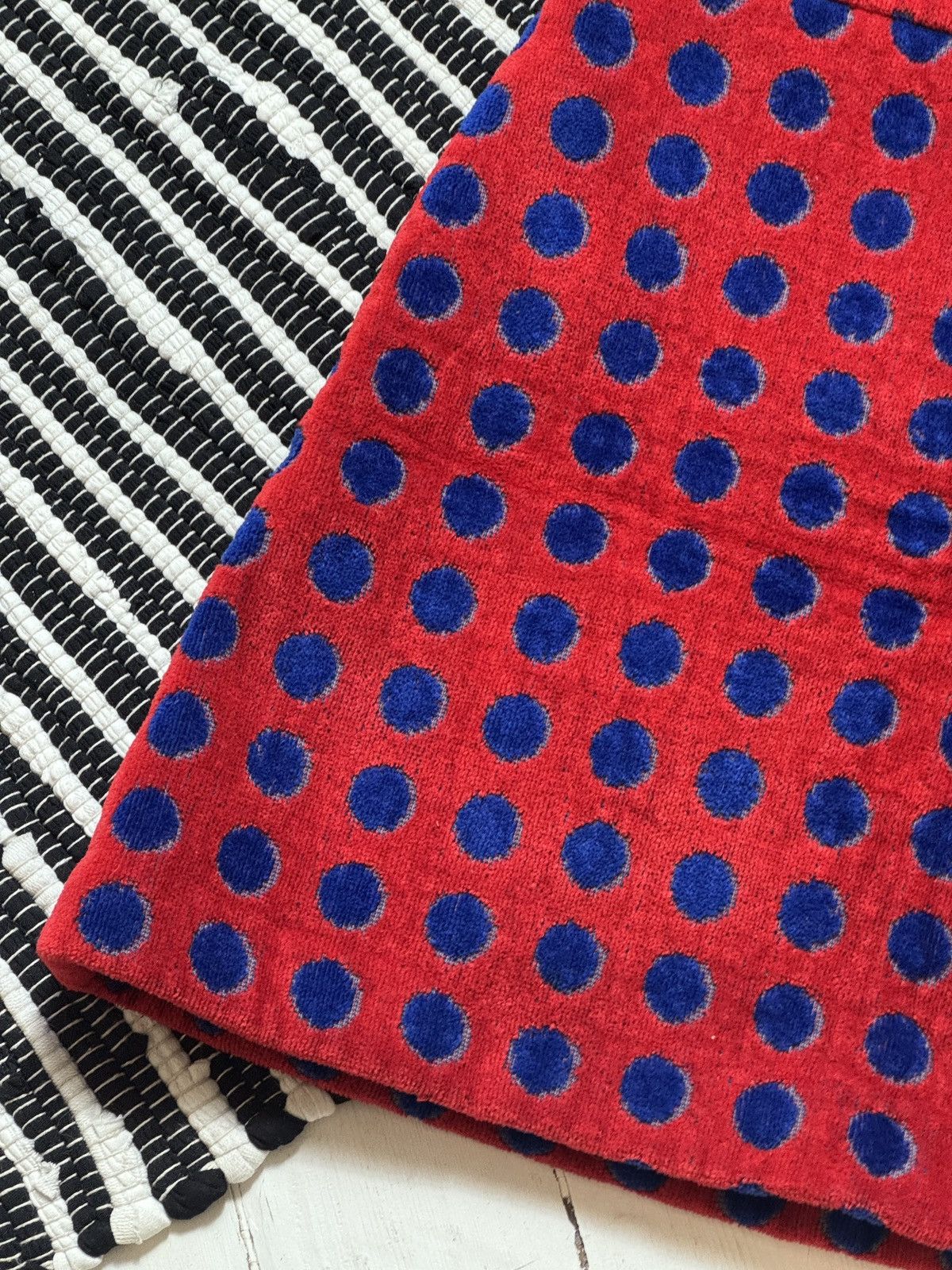Miu Miu VINTAGE MIU MIU POLKA DOT TERRY MINI SKIRT Size 27" / US 4 / IT 40 - 2 Thumbnail
