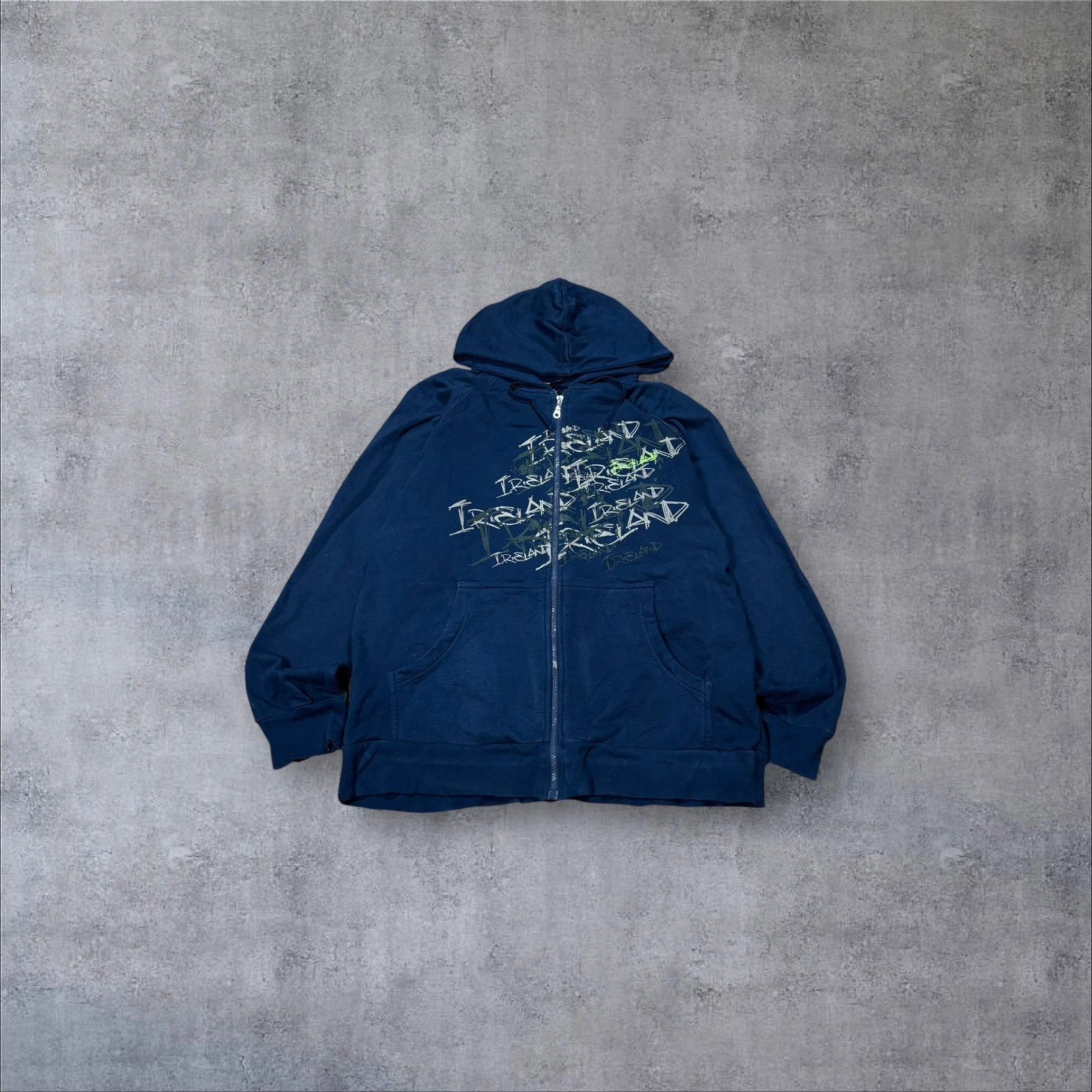 Japanese Brand Ireland Y2K Graphic Zip Hoodie XXL Size US XXL / EU 58 / 5 - 1 Thumbnail