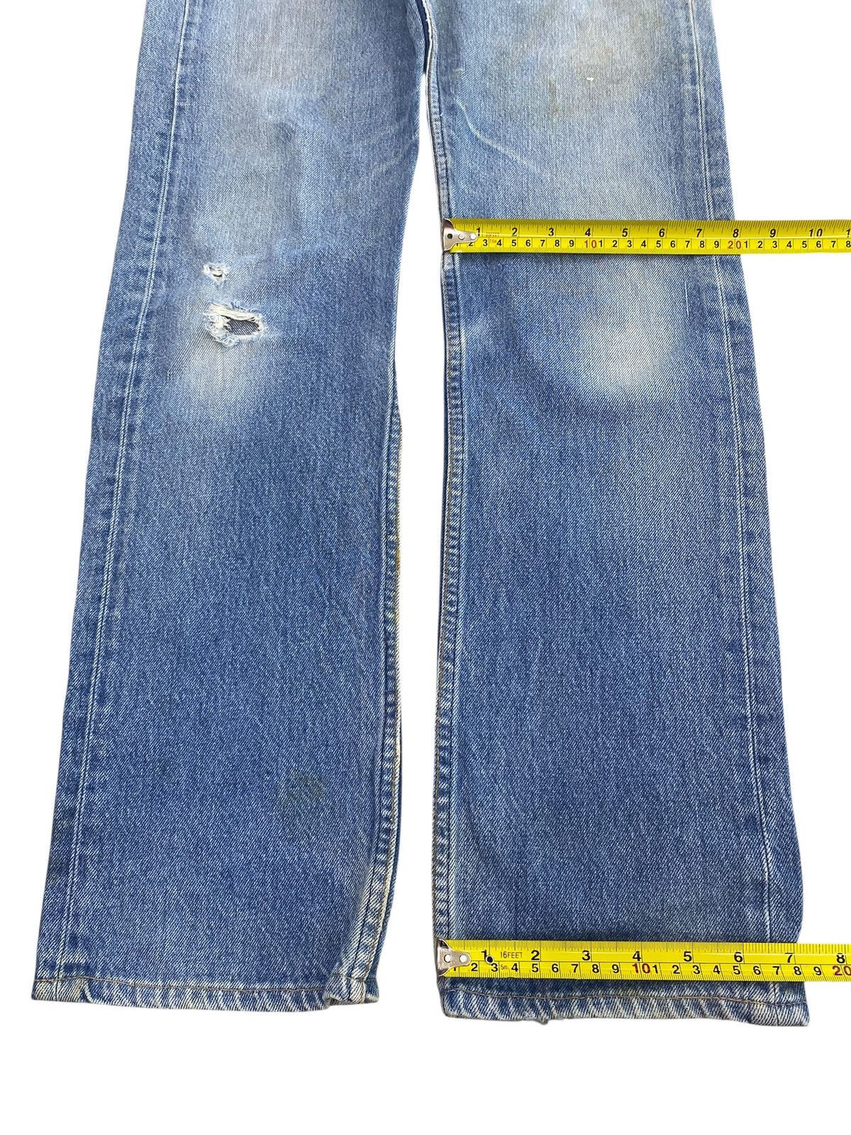 Levi's Levi’s 501 Blue Acid Faded Wash Style Ripped Jeans Size US 30 / EU 46 - 8 Thumbnail