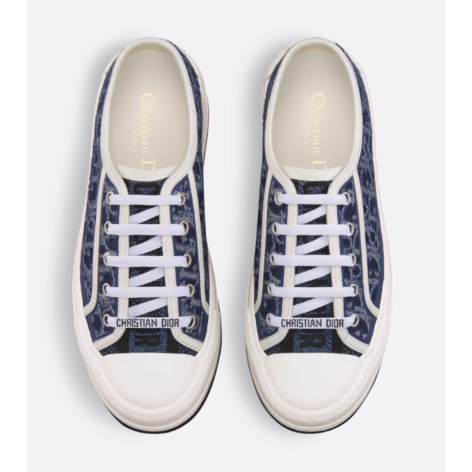 Dior Dior Walk'N'Dior Denim Logo Flat Low Platform Sneaker 41 Size US 11 / IT 41 - 10 Thumbnail