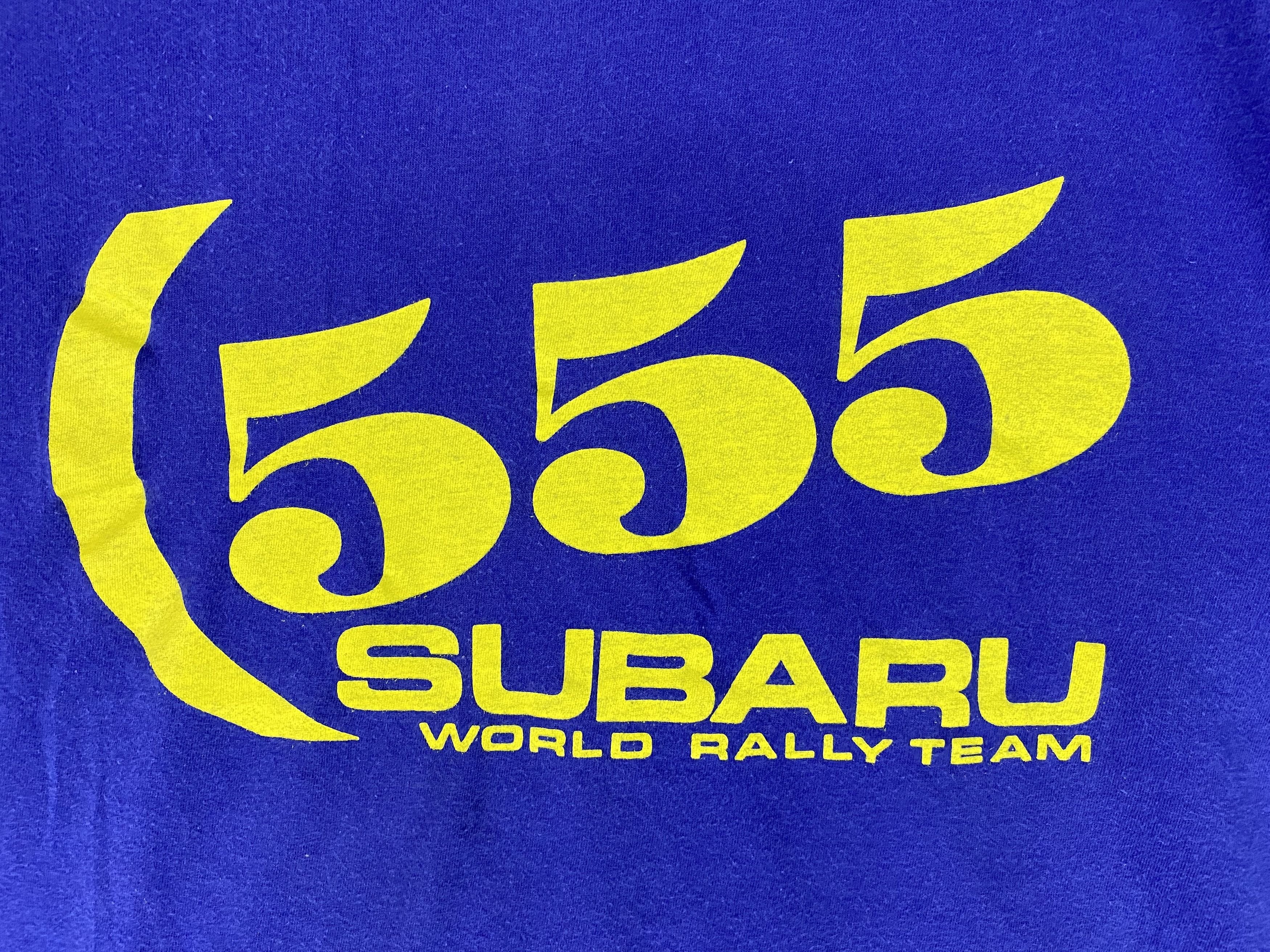 Vintage 90s Subaru 555 world rally team Vintage tshirt jdm sti Size US M / EU 48-50 / 2 - 6 Thumbnail