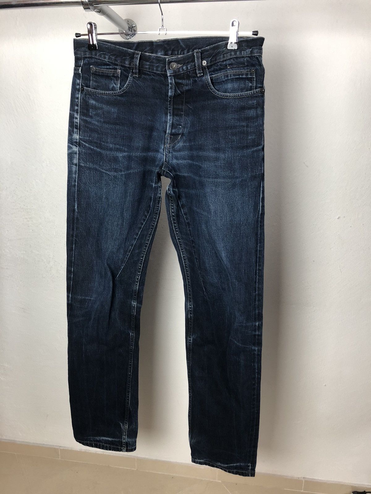 Pre-owned Rick Owens Rick Owen Berlin Cut Size 32 In Dark Denim Blue