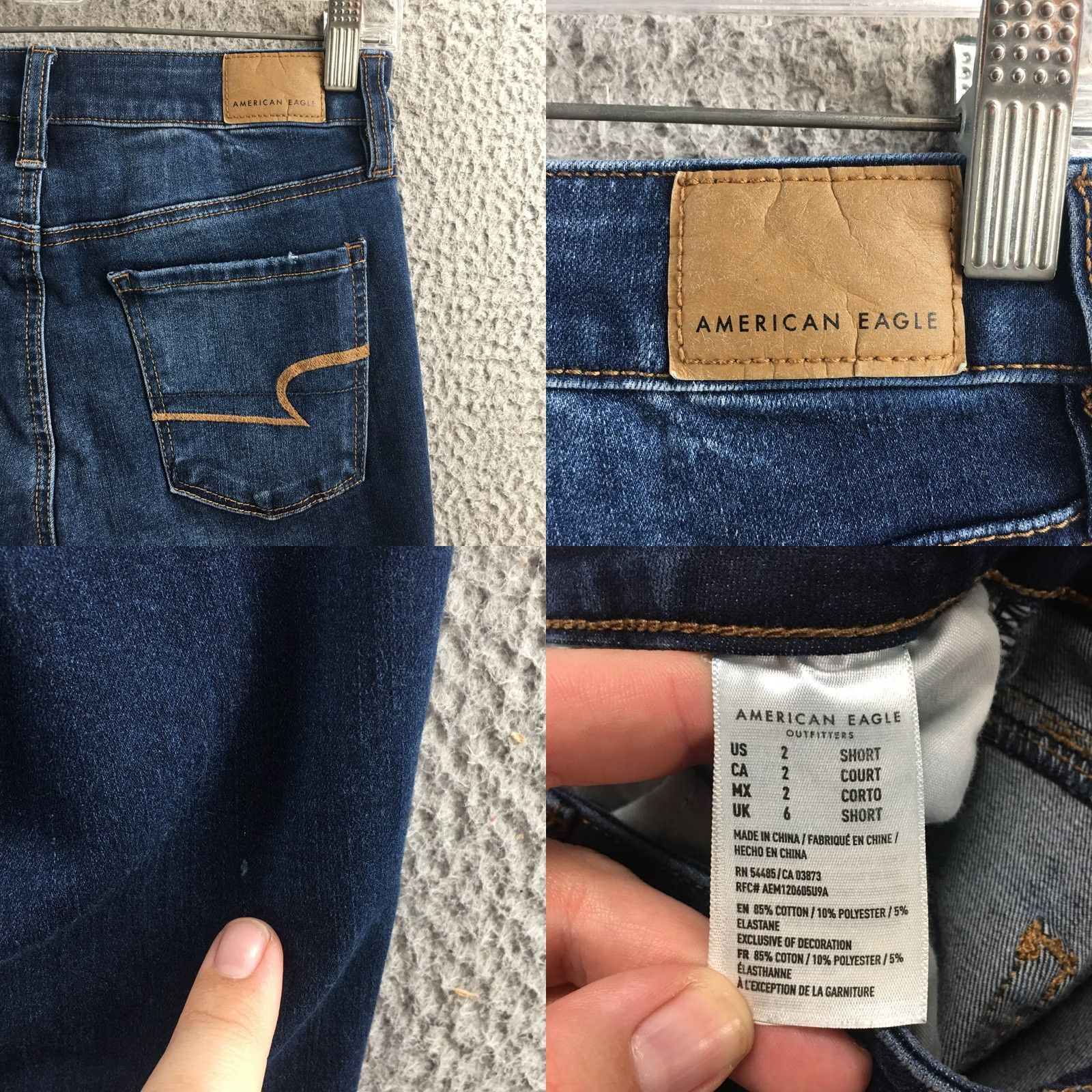 American Eagle Outfitters American Eagle Outfitters Jeans Womens 8 Blue Distressed Skinny Mid Rise Denim Zip Fly Jeans Mens Womens Girls Boys? Size 30" / US 8 / IT 44 - 10 Thumbnail