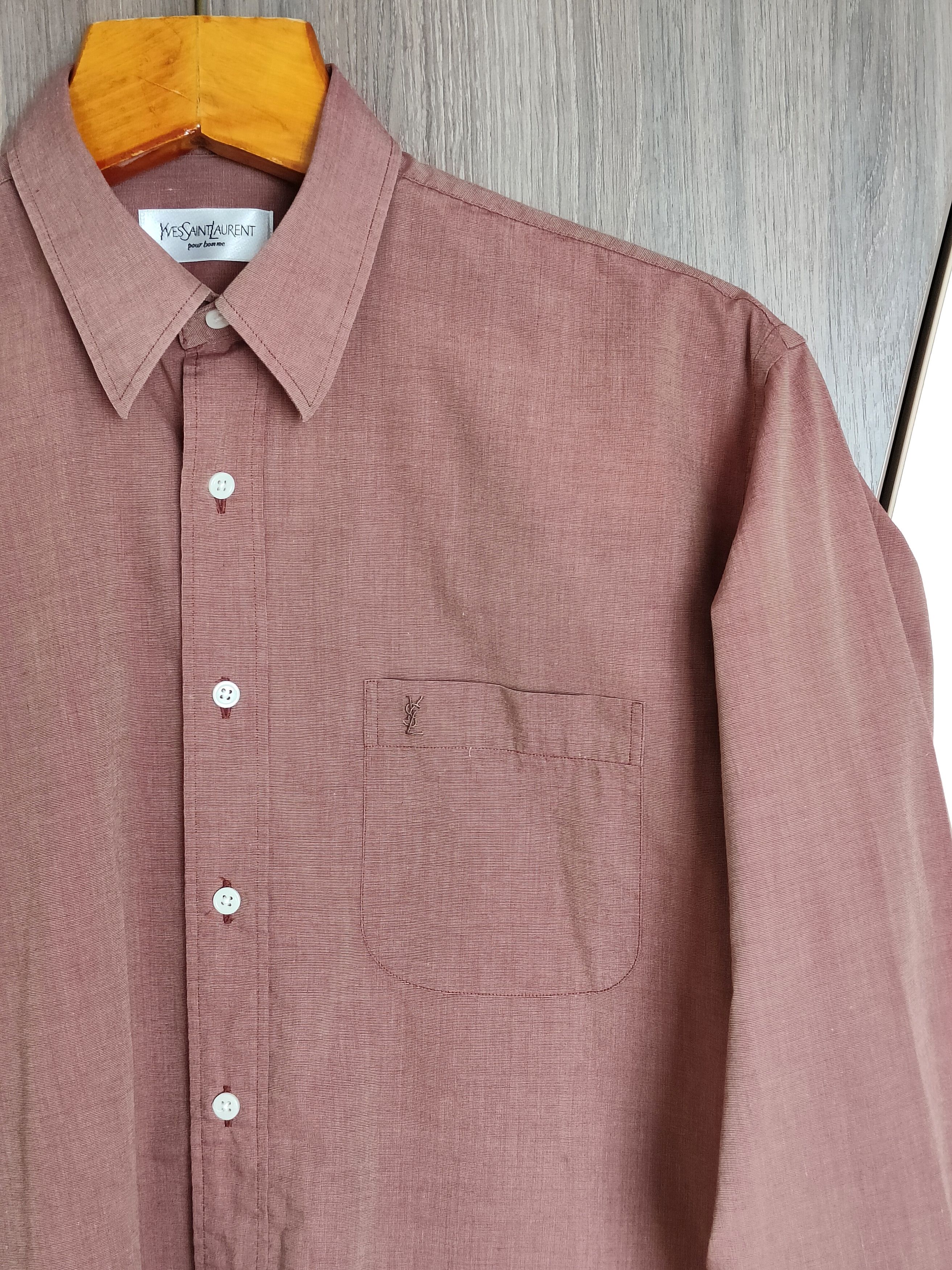 Yves Saint Laurent Yves Saint Laurent Shirt Ysl Vintage Yves Saint Laurent Size US M / EU 48-50 / 2 - 1 Thumbnail