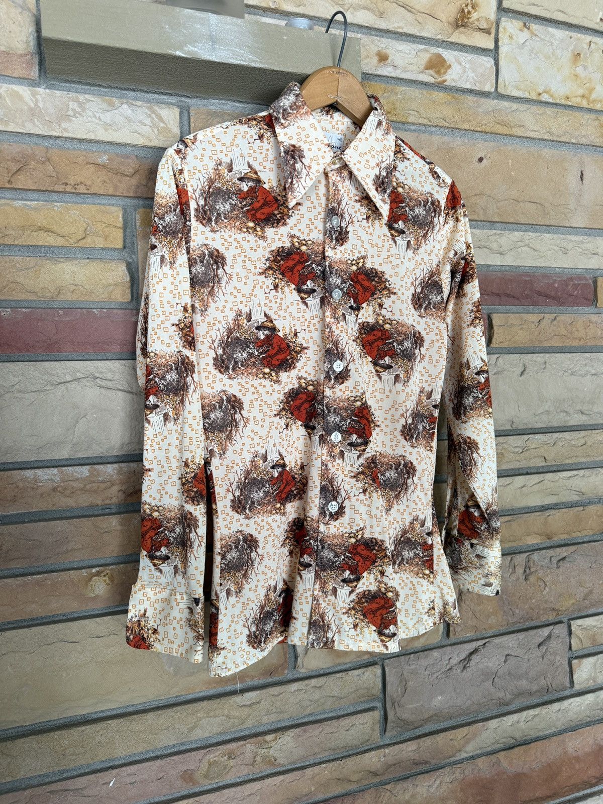 Vintage Vintage 70s Novelty Print Button Up Shirt Western Rockabilly Size US S / EU 44-46 / 1 - 4 Thumbnail