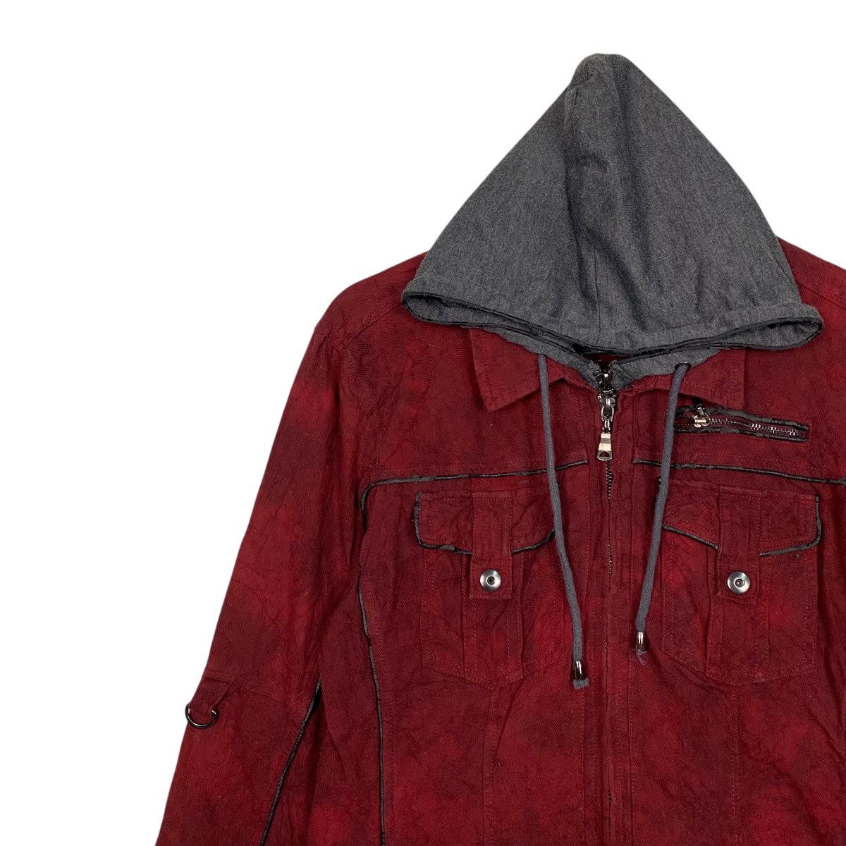 semanticdesign Semantic Design Hooded Red Jacket Size M / US 6-8 / IT 42-44 - 6 Thumbnail