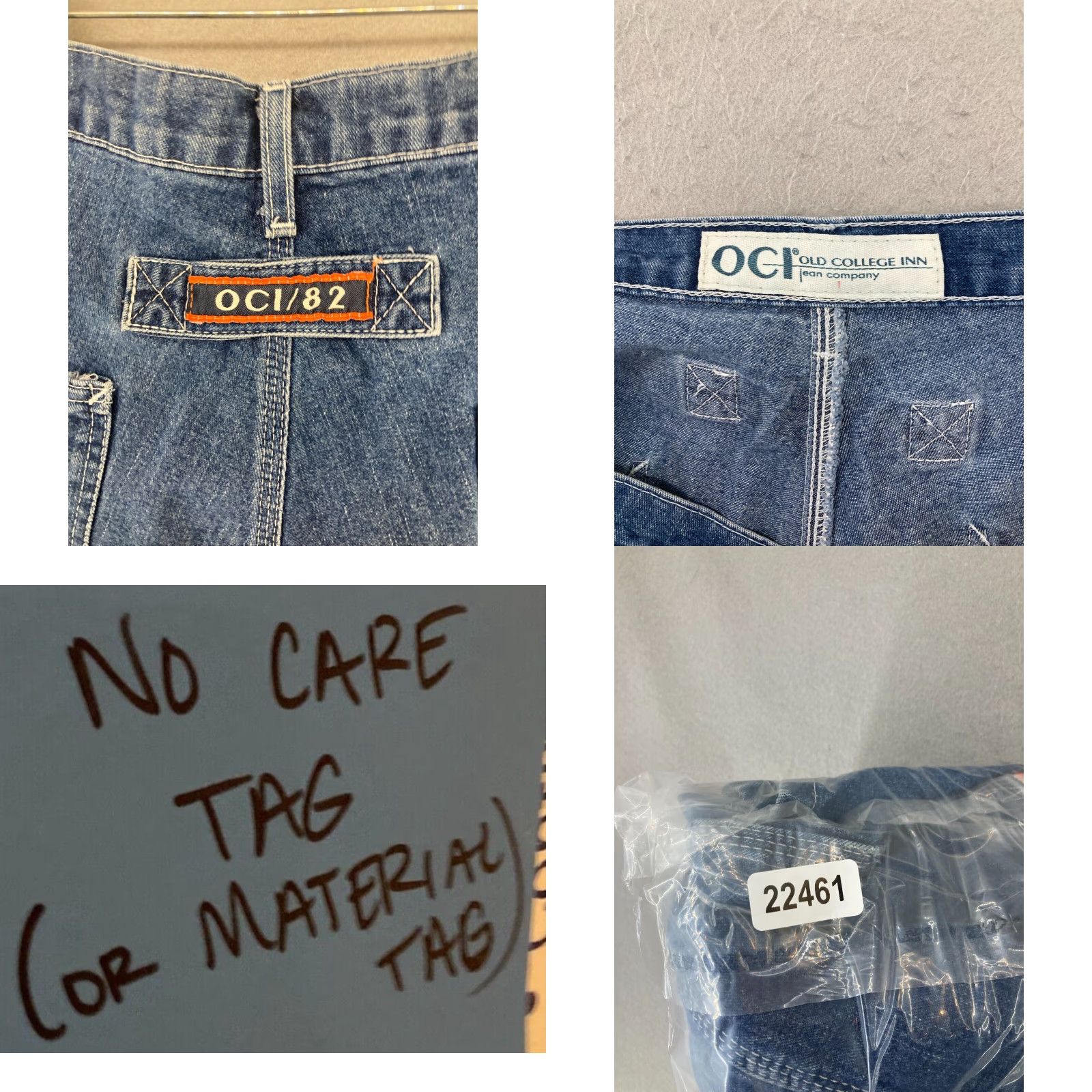 Vintage OCI Old College Inn Mens Shorts 38 Blue Carpenter Denim 90s Vintage 90s Size US 38 / EU 54 - 8 Thumbnail