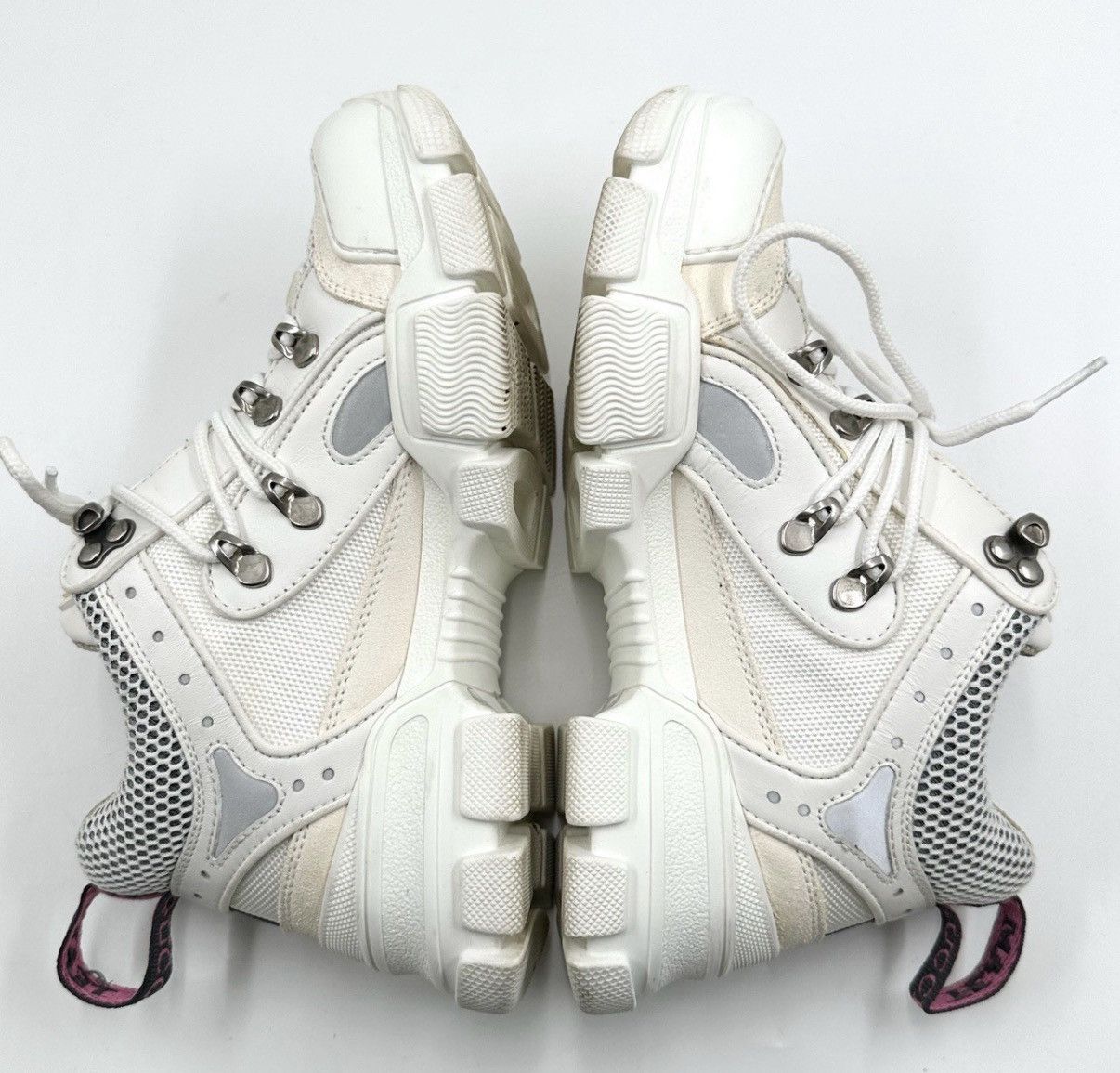 Gucci Gucci/White Hiking Dad Sneakers K12 Size US 5.5 / IT 35.5 - 8 Thumbnail