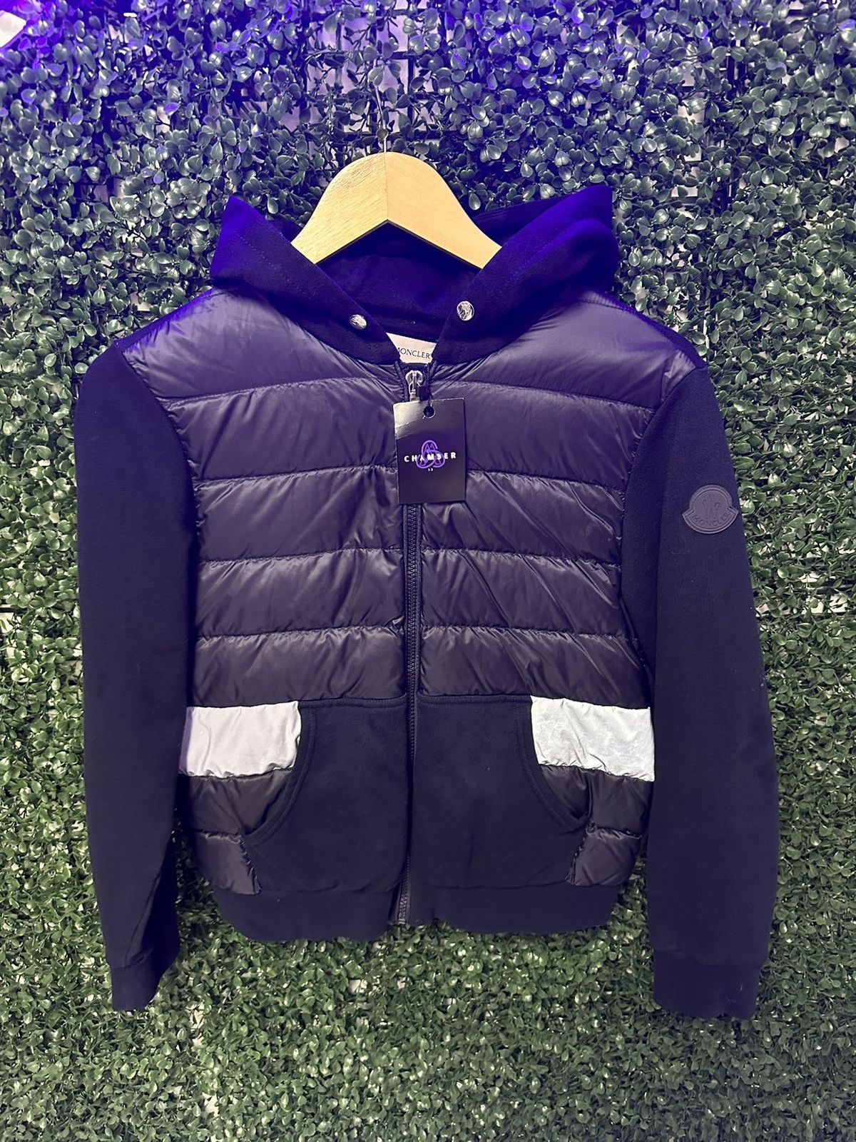 Moncler Zip Up Bubble Sweater Zip Up