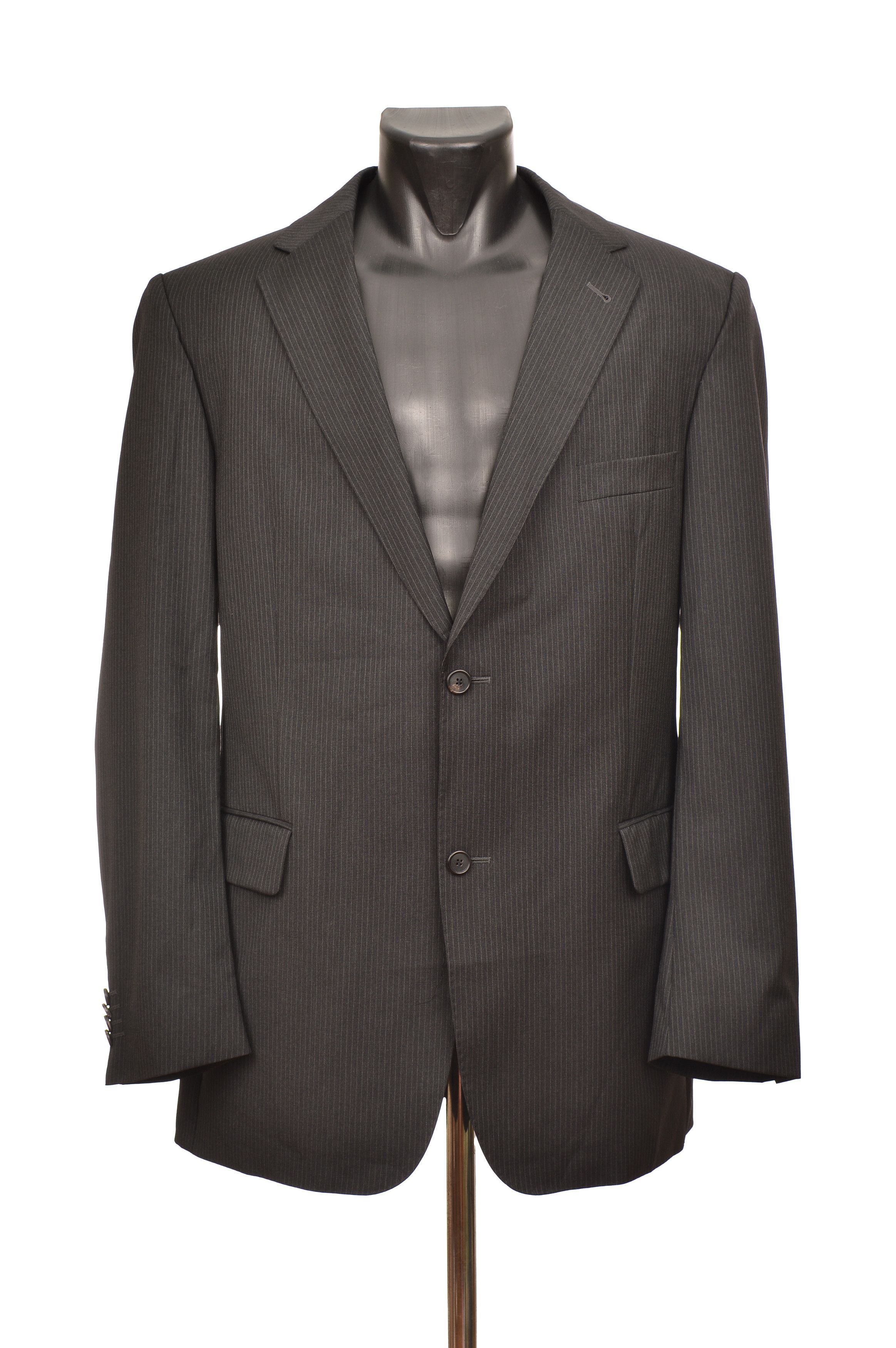 Burberry Burberry London K-Knopf Lyon-S-George Striped Wool Blazer Size 54R - 1 Thumbnail