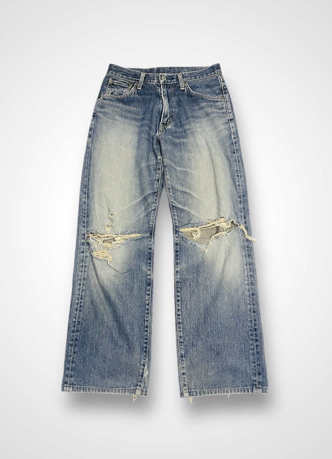 Edwin × Japanese Brand Distressed Edwin Jeans (11) Size US 30 / EU 46 - 1 Thumbnail