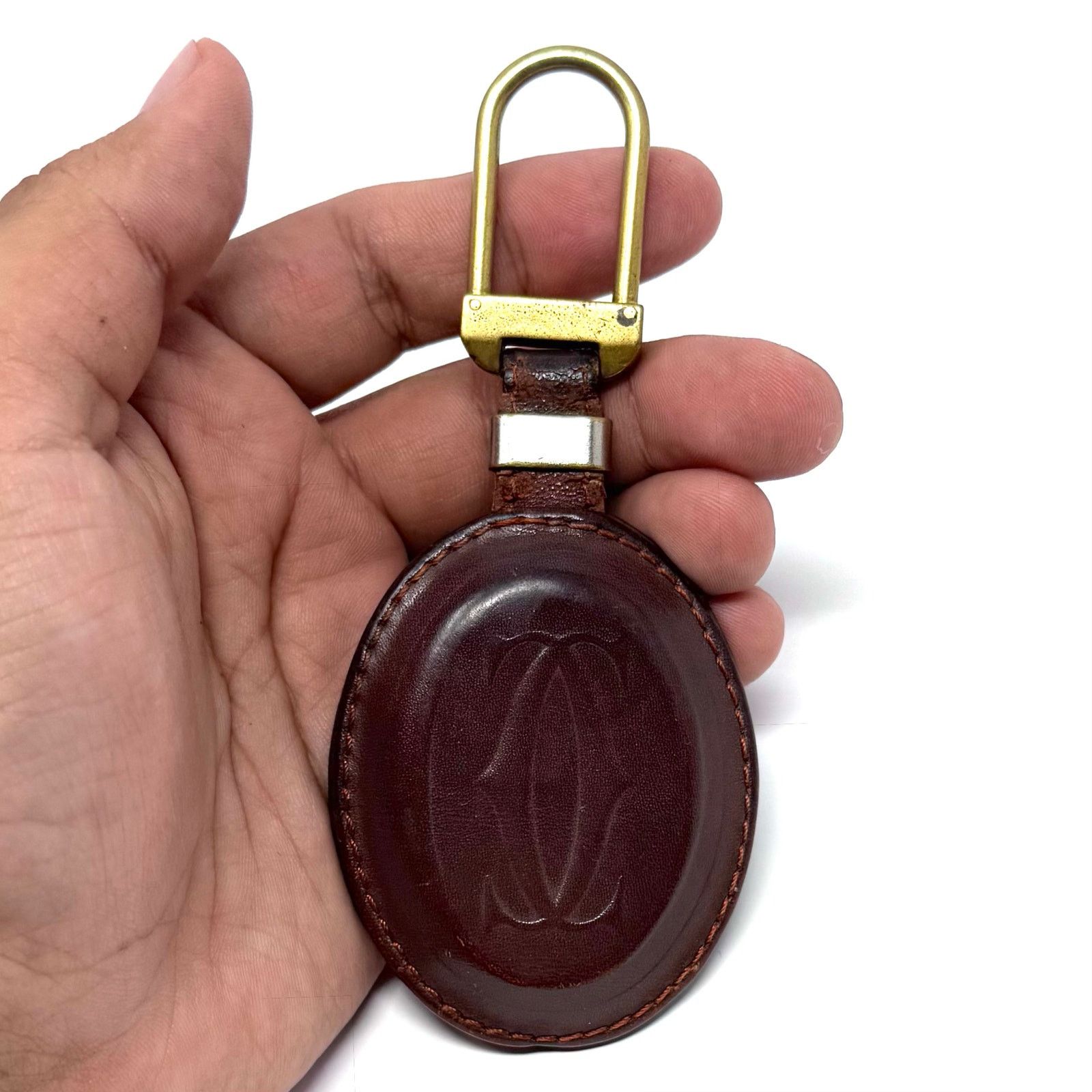 Cartier Cartier Vintage Leather Keychain Size ONE SIZE - 3 Thumbnail