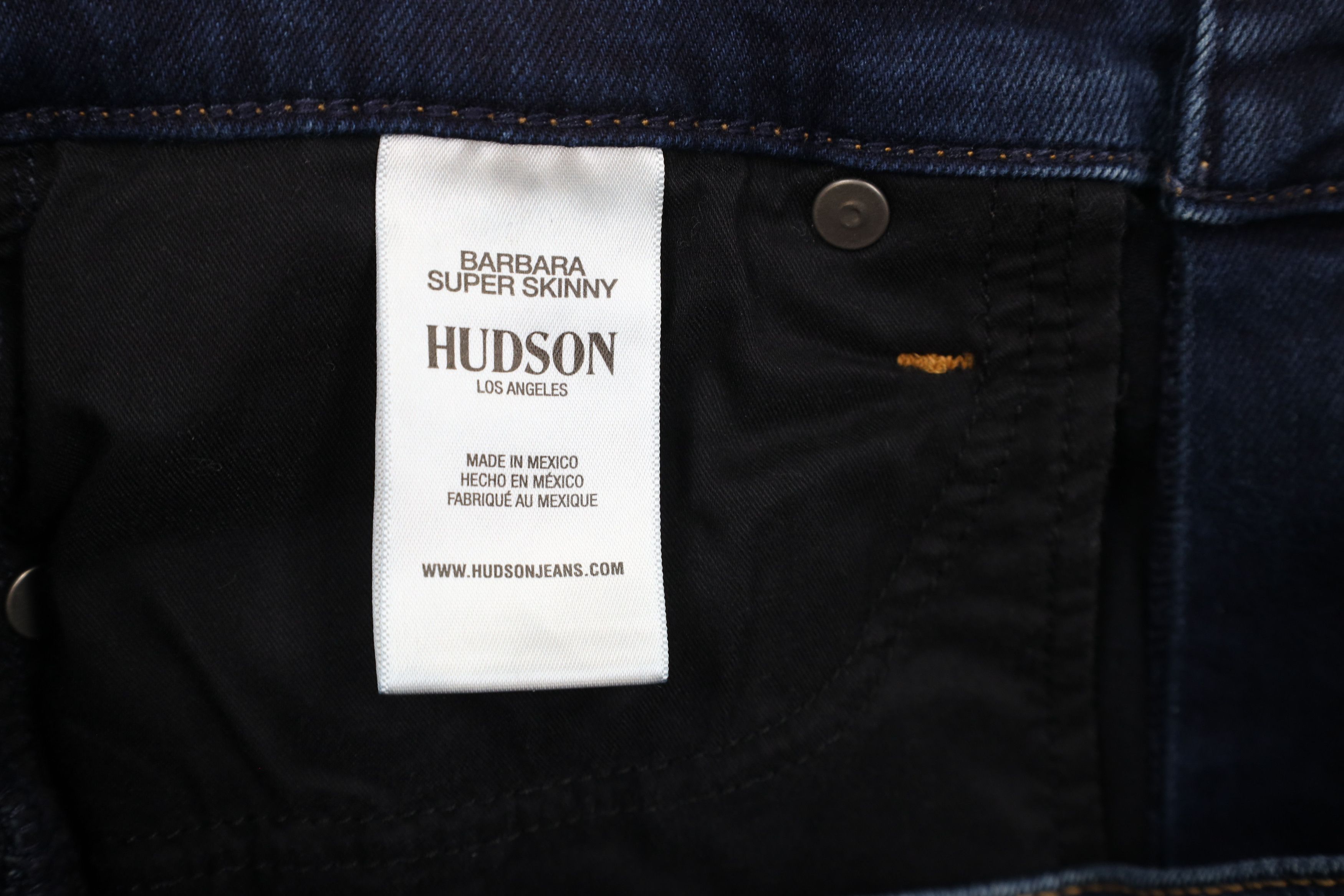 Hudson × Vintage Hudson Jeans Stretch Barbara Super Skinny Denim Jeans Blue Size 28" / US 6 / IT 42 - 7 Thumbnail