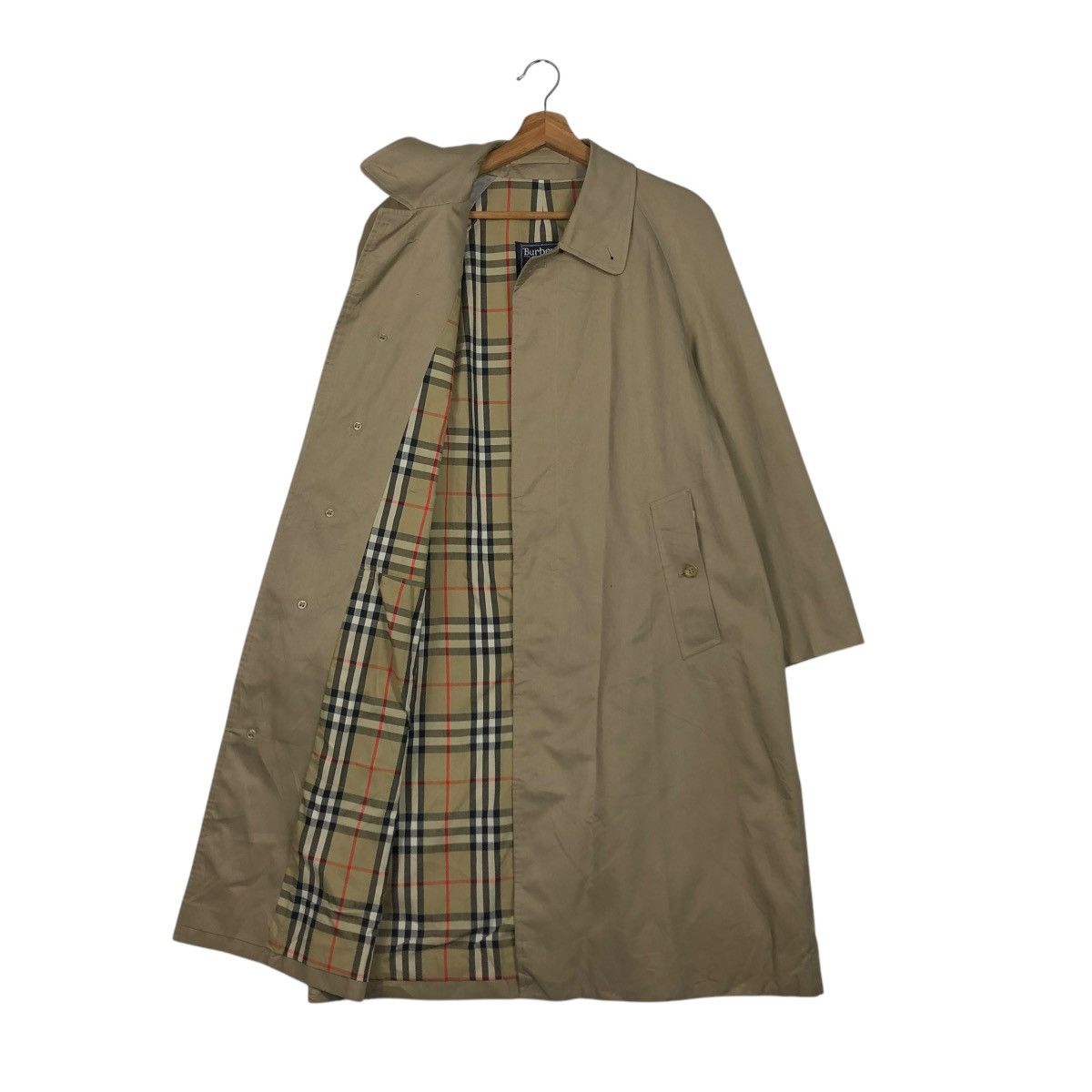 Burberry 🔥VINTAGE BURBERRYS LONDON LONG JACKET NOVA CHECK BLANKET Size US M / EU 48-50 / 2 - 1 Thumbnail