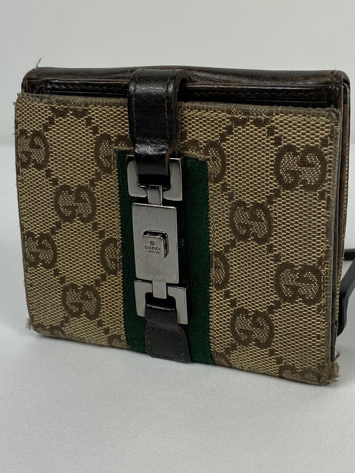 Gucci GG Canvas monogram clip wallet