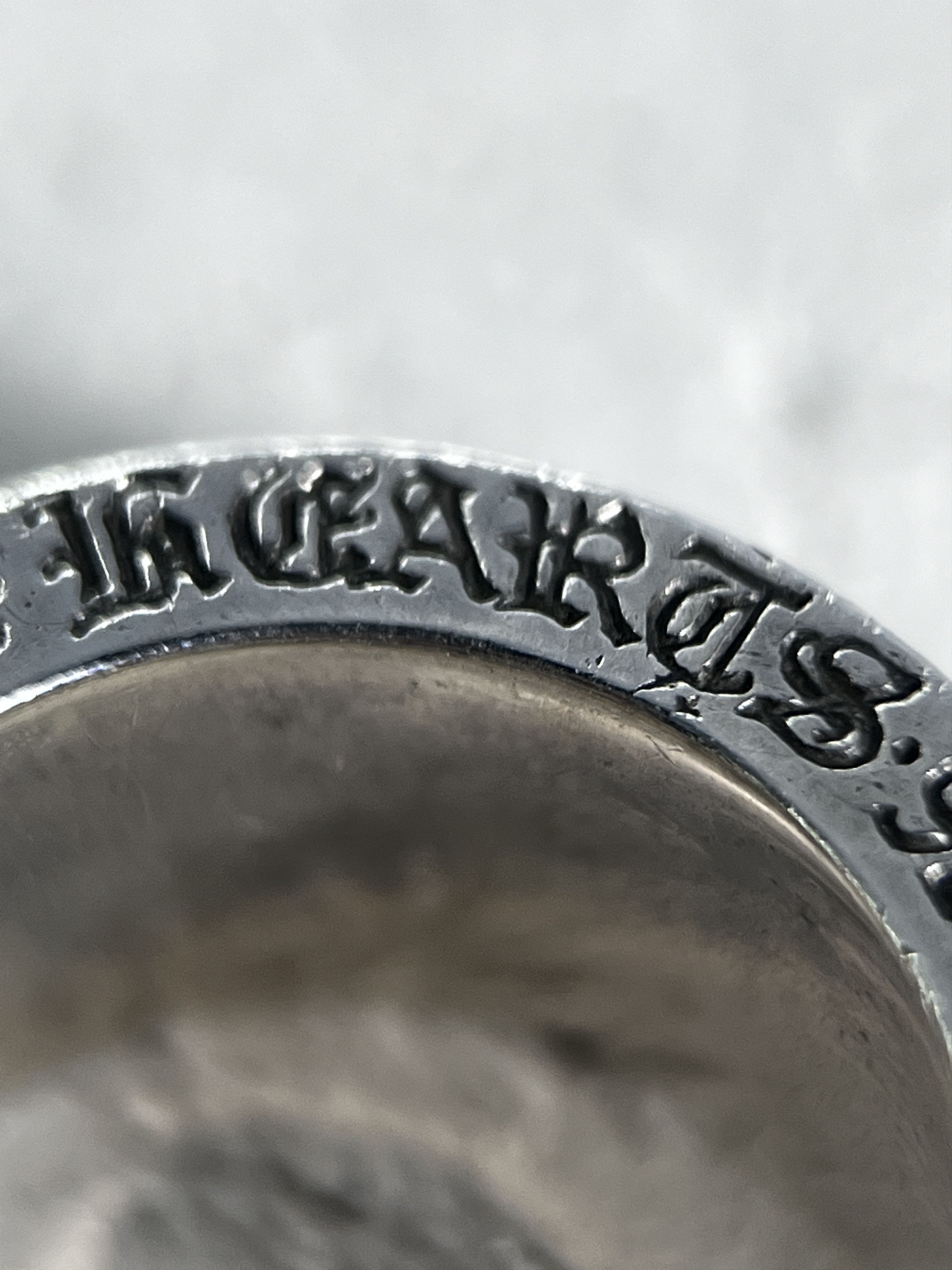Chrome Hearts Chrome Hearts CH Plus motif Cross Spinner Ring Silver Size ONE SIZE - 11 Thumbnail