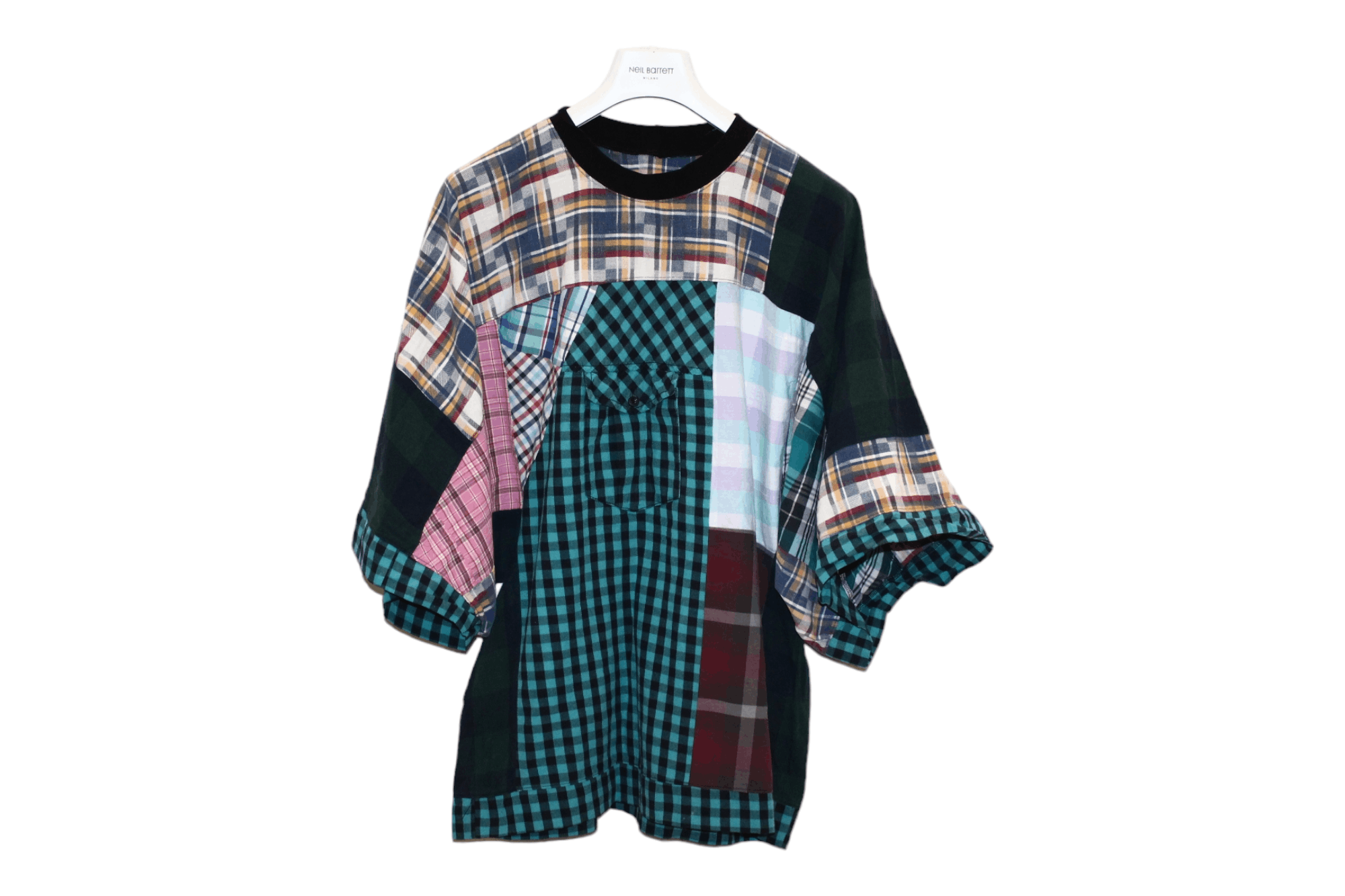 20471120 💥 Adrian Weiss Berlin Kimono Crazy Patchwork Oversized Tee Size L / US 10 / IT 46 - 1 Thumbnail