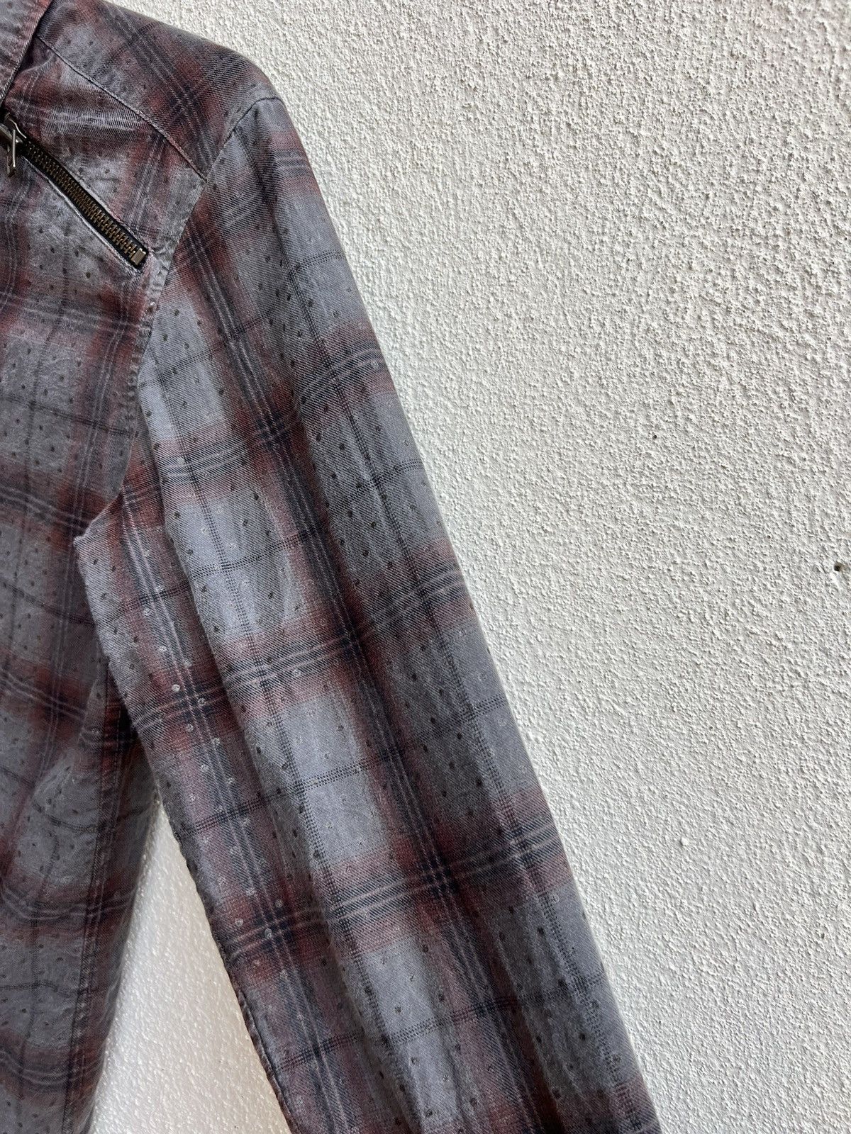 20471120 Vintage Paranoid Japan Blink Dot Bondage Flannel Shirt Size US S / EU 44-46 / 1 - 12 Thumbnail
