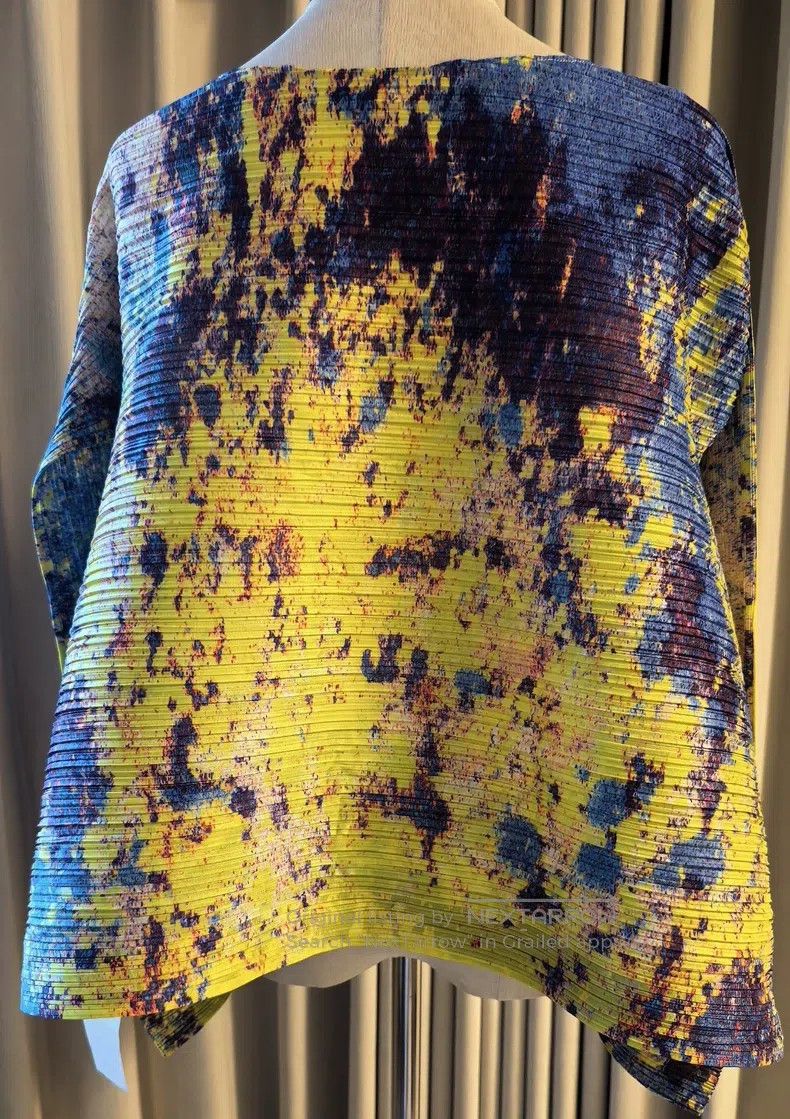 Issey Miyake Issey Miyake Starry Sky Horizontal Stripe Long Sleeve Top Size L / US 10 / IT 46 - 2 Thumbnail