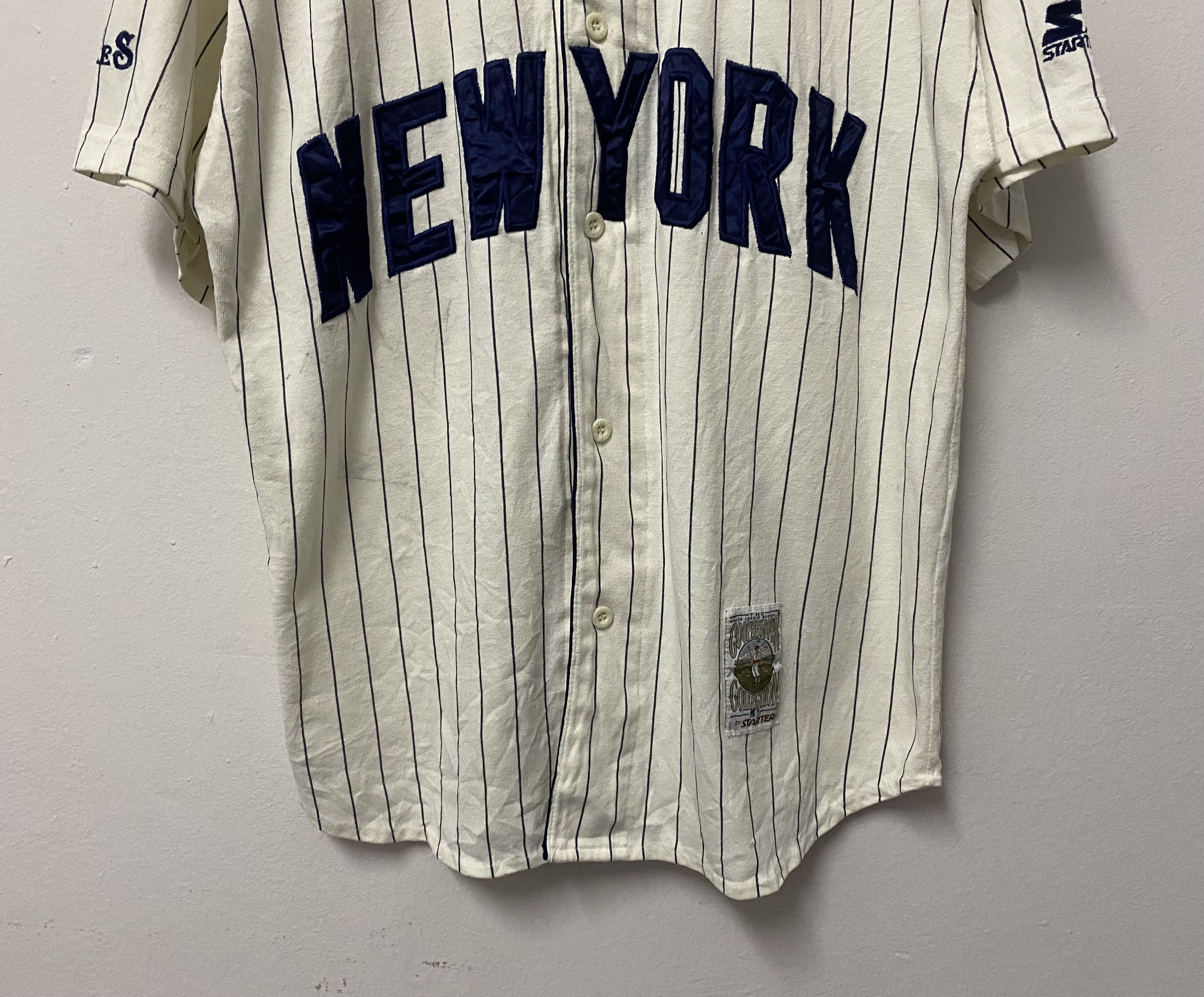 Starter Vintage Starter x New York Yankees V-Neck Shirts Size US L / EU 52-54 / 3 - 4 Thumbnail