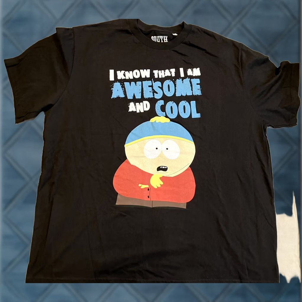 Vintage South Park Cartman I Know That I Am Awesome And Cool T Shirt XXL 2013 Men Size US XXL / EU 58 / 5 - 1 Thumbnail