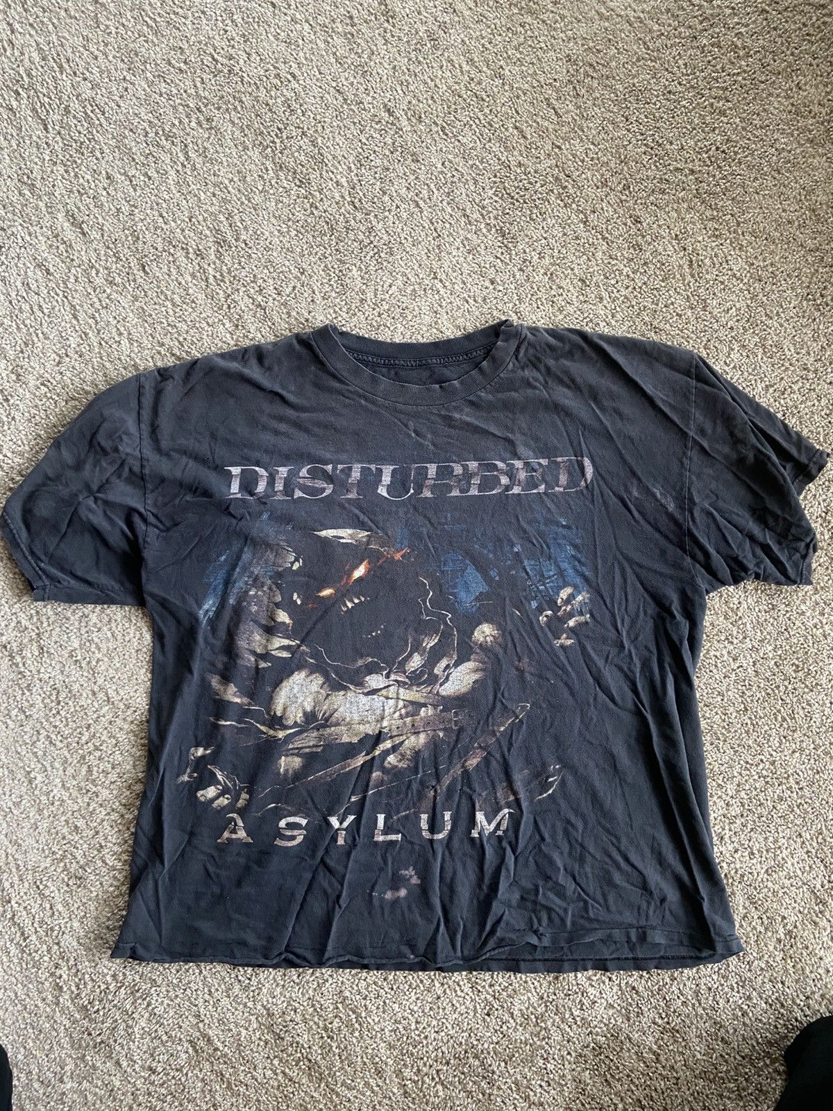 Band Tees × Vintage 2000s Disturbed Tee Size US XL / EU 56 / 4 - 1 Thumbnail