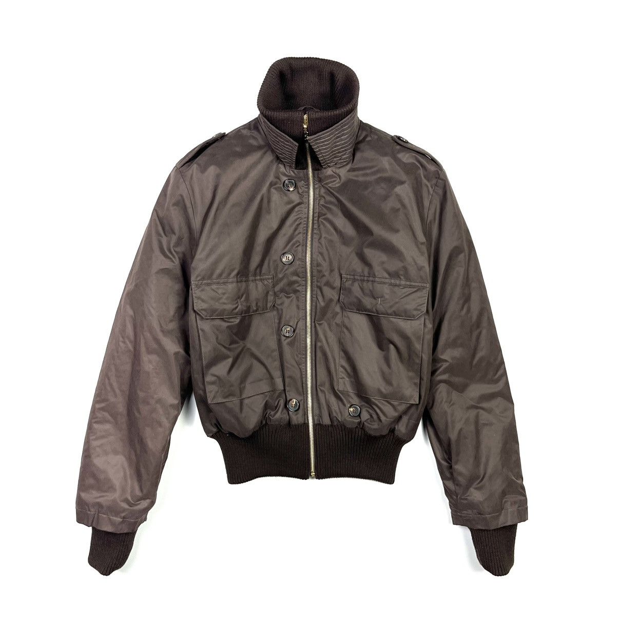 Bogner × Vintage Sonia Bogner Vintage Bomber Jacket Designer Brown Women Size M / US 6-8 / IT 42-44 - 2 Thumbnail