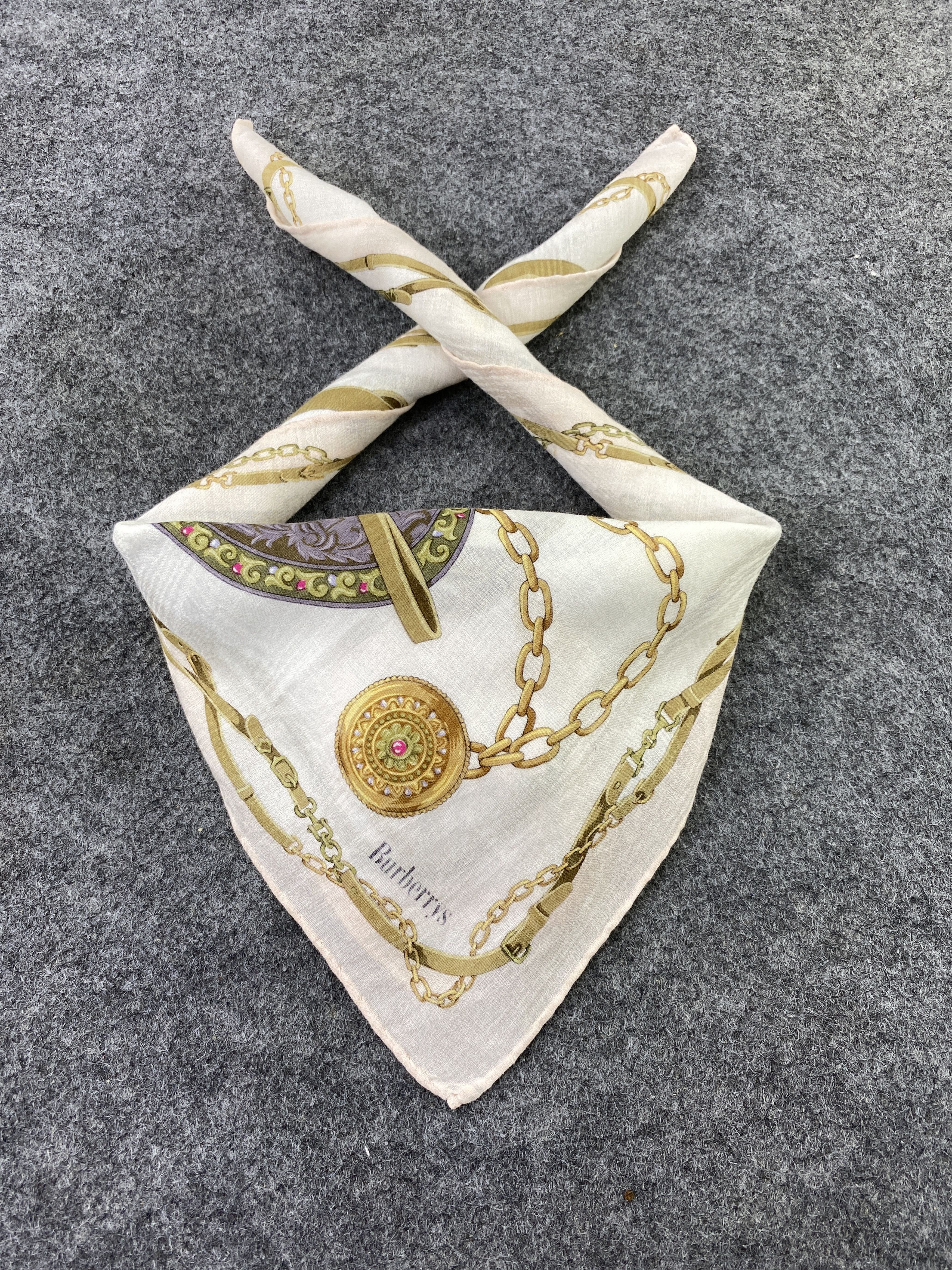 Burberry Burberry Handkerchief / Bandana / Neckerchief-B253 Size ONE SIZE - 2 Thumbnail