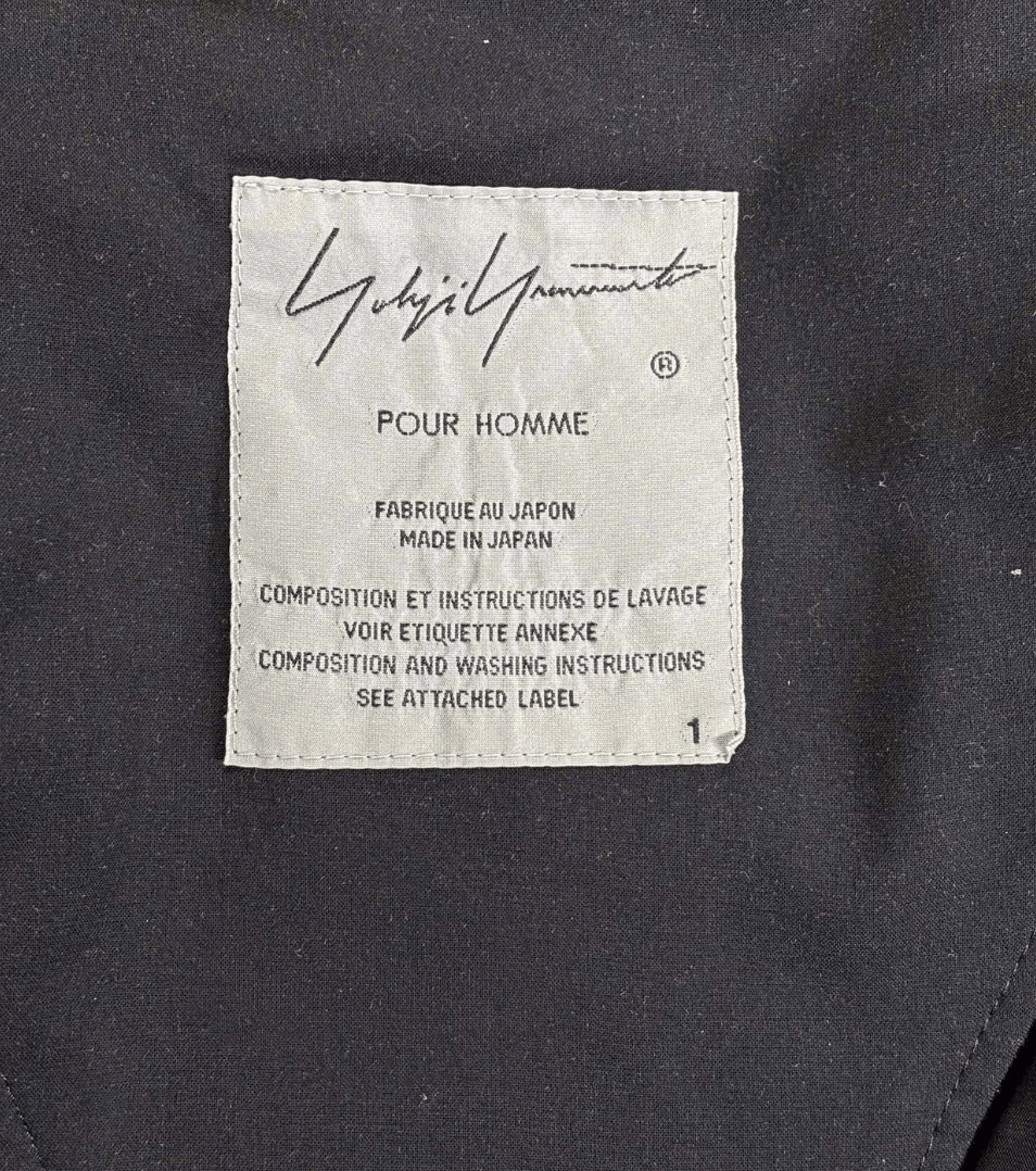 Yohji Yamamoto Yohji Yamamoto Pour Homme - Printed Rayon Cape Coat Size US S / EU 44-46 / 1 - 16 Thumbnail