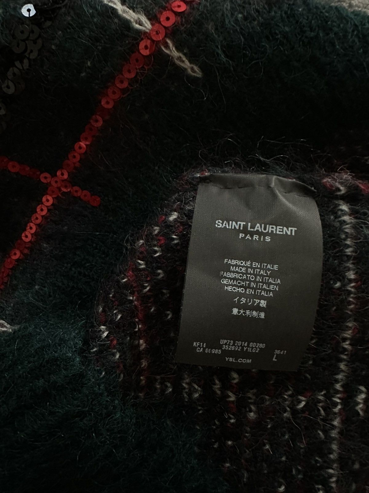 Saint Laurent Paris Saint Laurent soft mohair-blend sweater Size L / US 10 / IT 46 - 2 Thumbnail