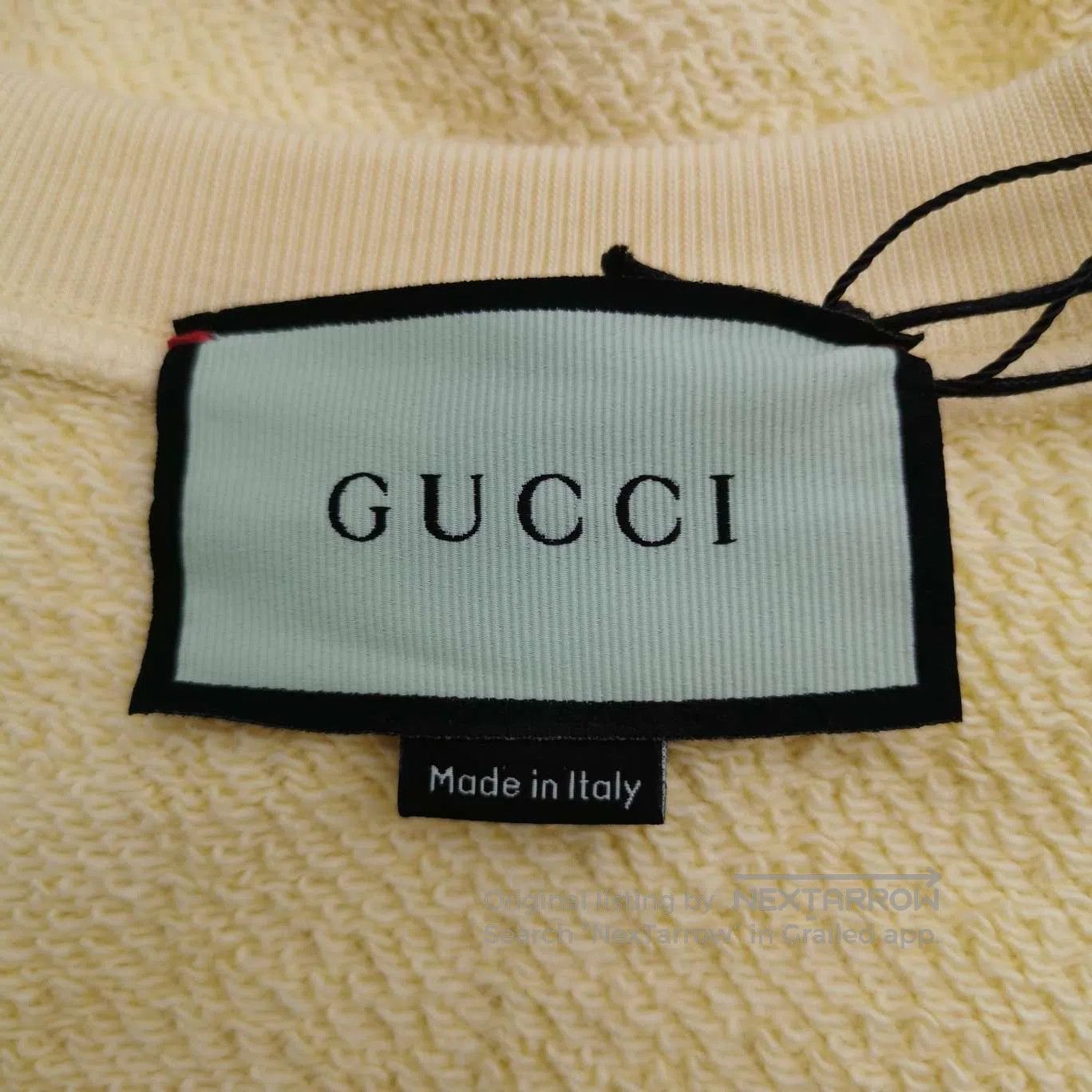 Gucci Gucci Yellow Logo Crewneck Sweatshirt M. Size M / US 6-8 / IT 42-44 - 3 Thumbnail