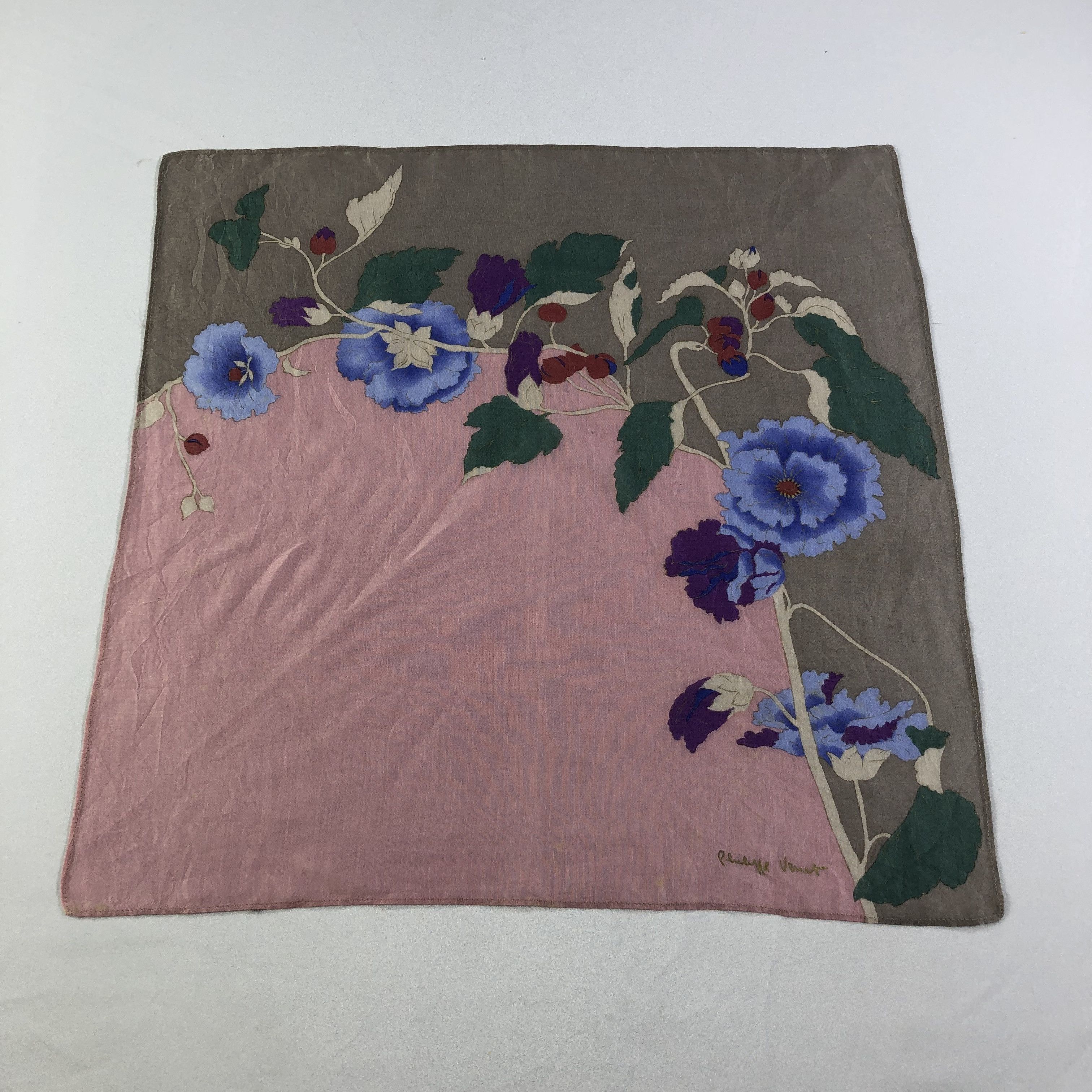 Vintage Philippe Venet Handkerchief Neckerchief Bandana H2107 Size ONE SIZE - 2 Thumbnail