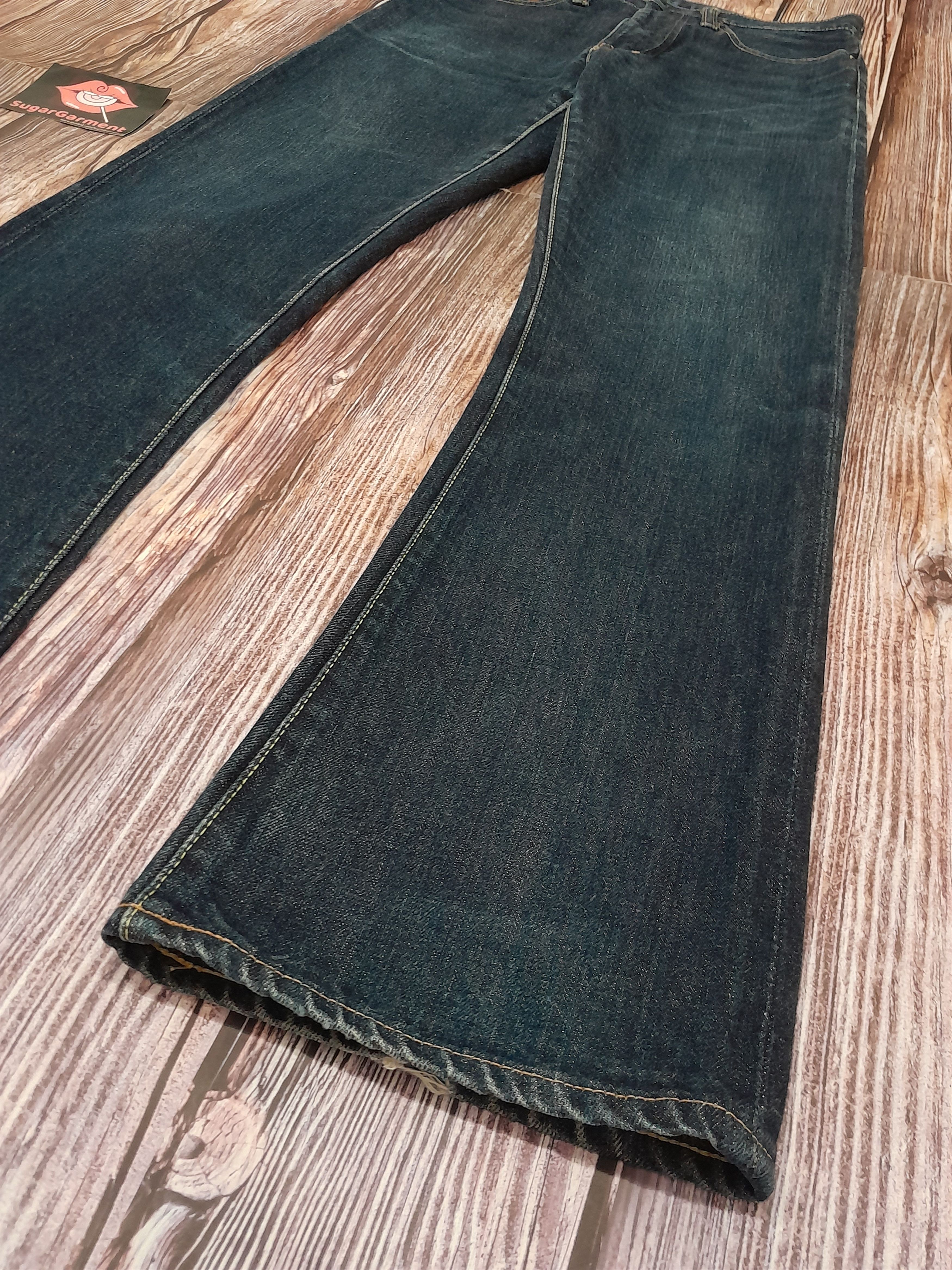 Japanese Brand KAPITAL Jeans Flare Bell Bottom Bootcut Vintage Size US 29 - 3 Thumbnail