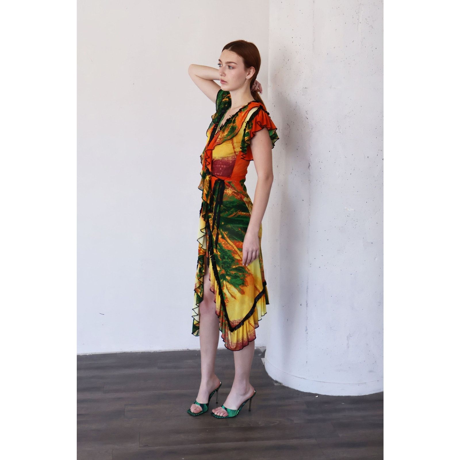 Jean Paul Gaultier Vintage Jean Paul Gaultier 1990s Psychedelic Palm Tree Dress Size S / US 4 / IT 40 - 5 Thumbnail