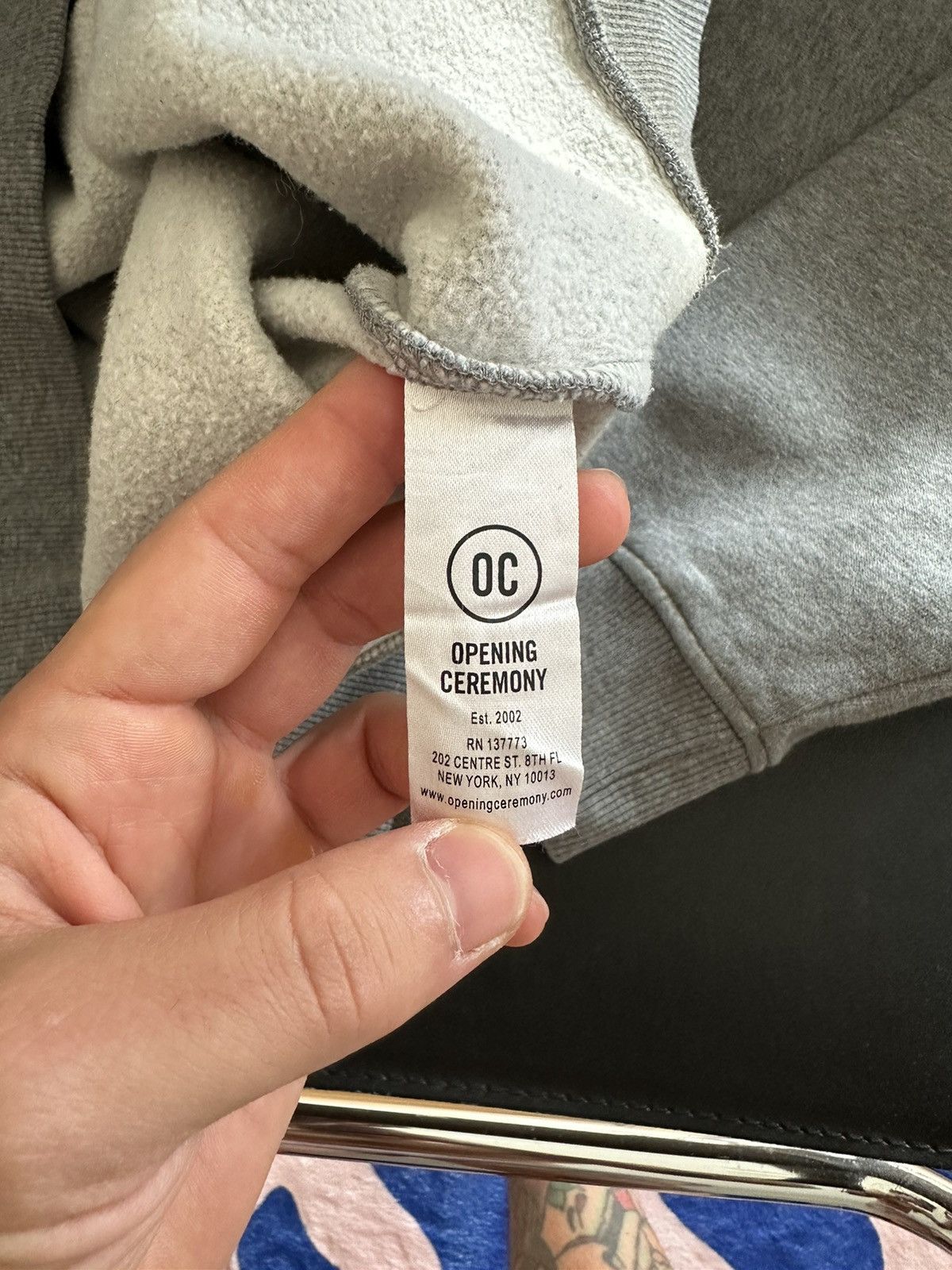 Opening Ceremony Opening Ceremony Box Logo Grey Hoodie Men’s Size US L / EU 52-54 / 3 - 5 Thumbnail