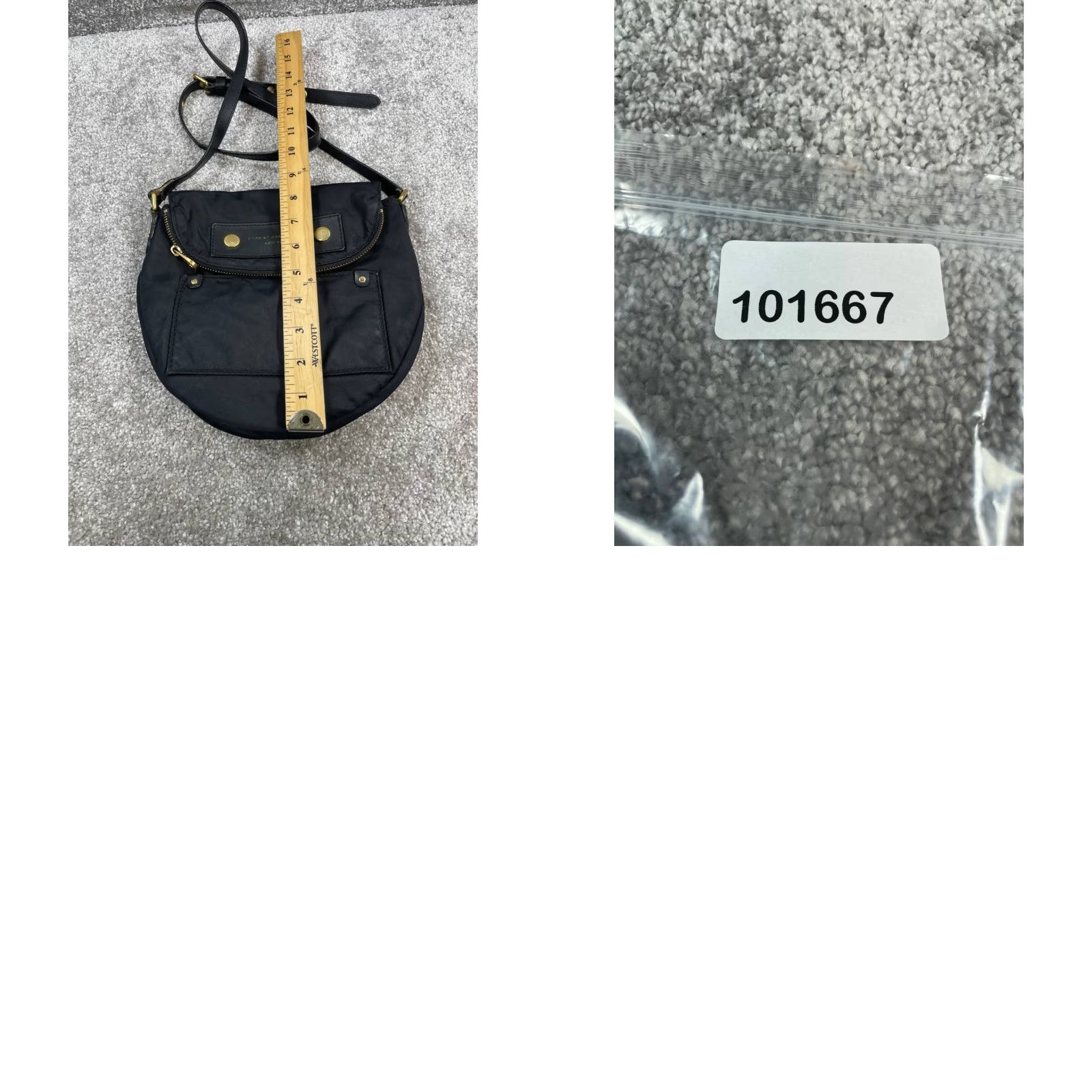 Marc by Marc Jacobs Marc by Marc Jacobs Natasha Crossbody Bags Womens Black Zip Adjustable Strap Crescent 8.5 in x 9 in Medium Leather Size ONE SIZE - 9 Thumbnail