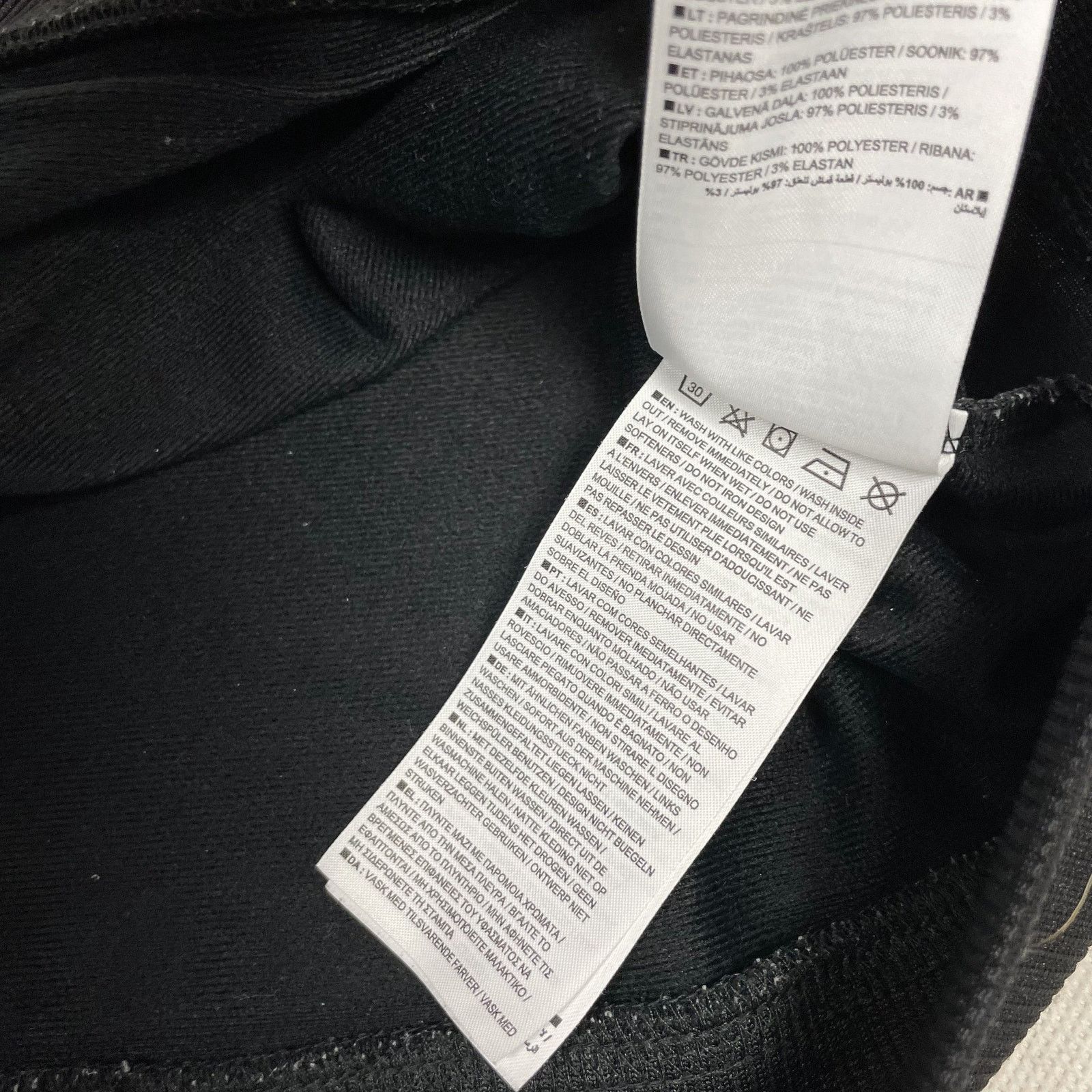 Nike Nike Women Black/White Polyester Full Zip Track Suit Medium Size M / US 6-8 / IT 42-44 - 15 Thumbnail