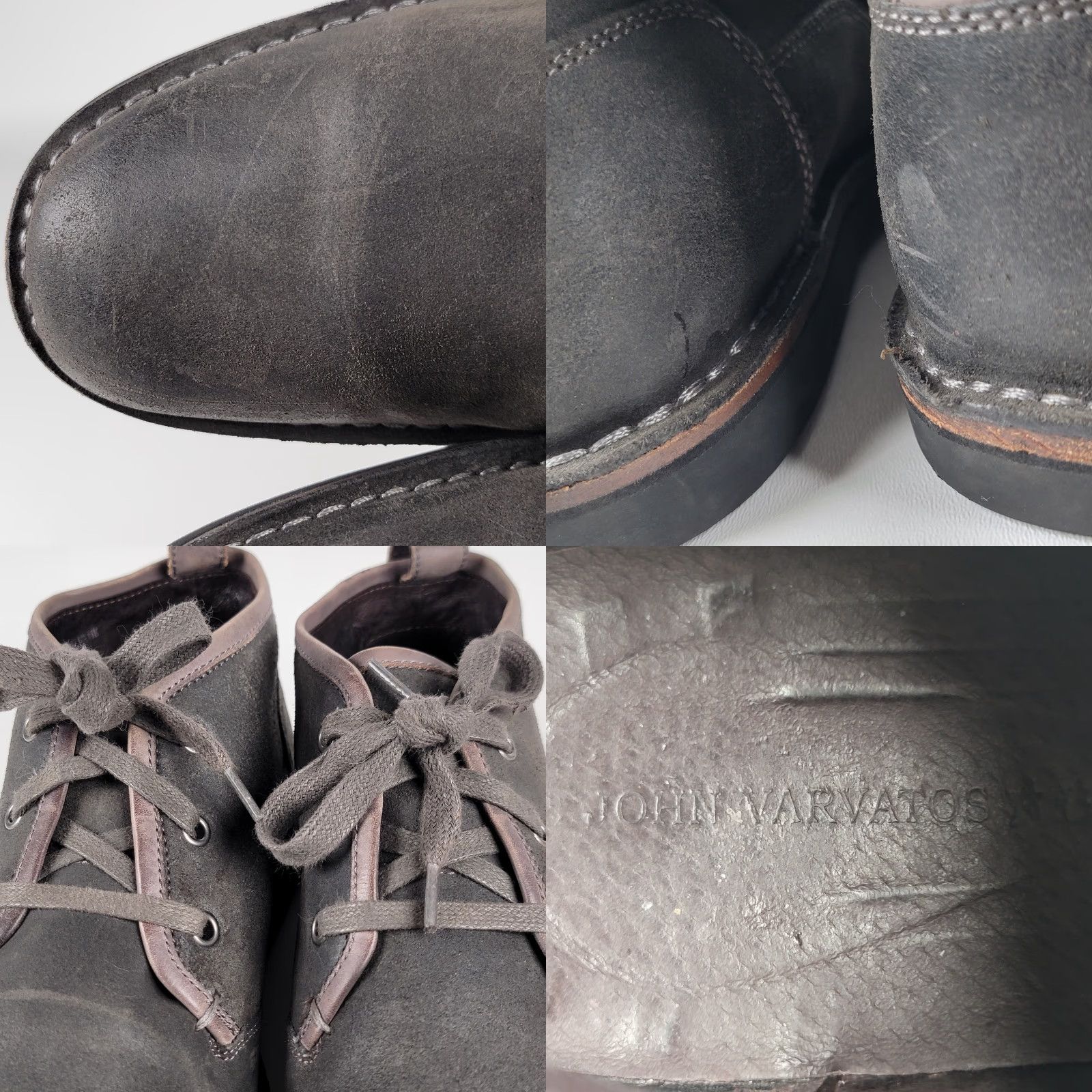 John Varvatos John Varvatos Star USA Hipster Chukka Boots Grey Leather Size 11 M Mens Size US 11 / EU 44 - 9 Thumbnail