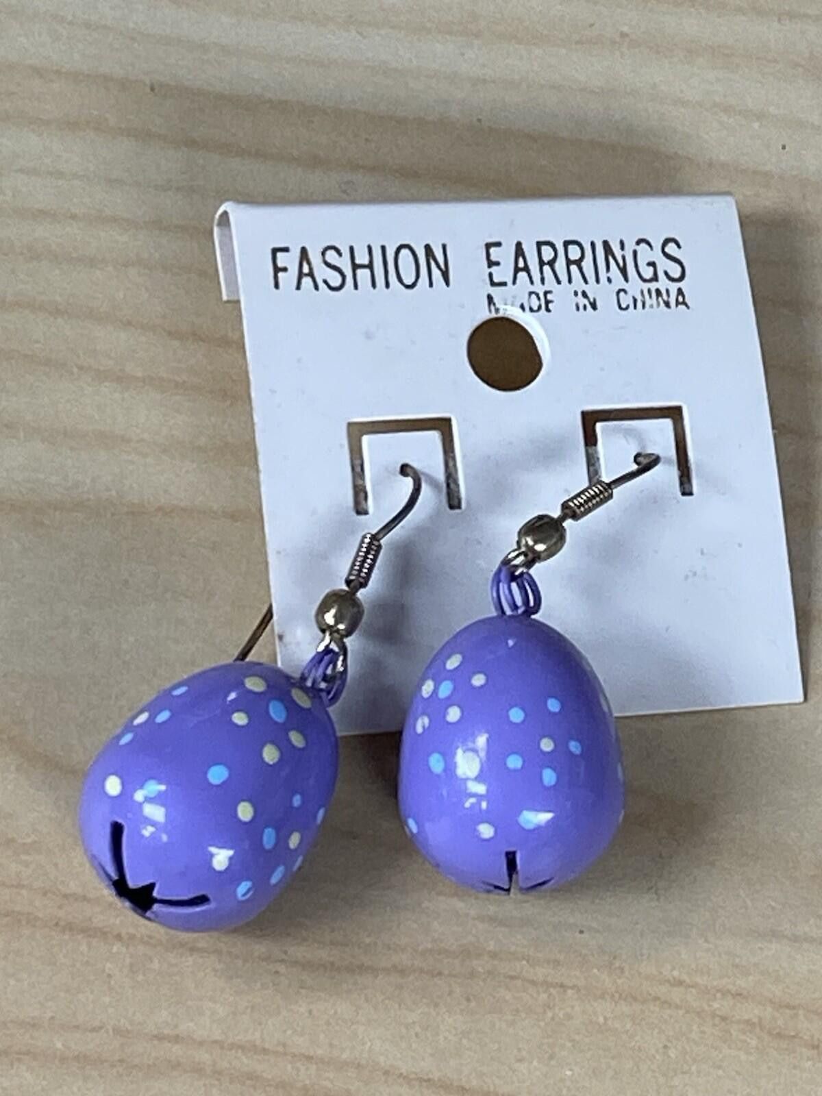 The Unbranded Brand Vtg Purple Pink Tulip Egg Bell Drop Dangle Pierced Earrings Size ONE SIZE - 3 Thumbnail