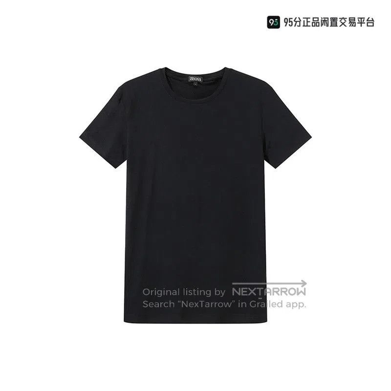 Ermenegildo Zegna Zegna Men's Solid Crewneck Short. Size US M / EU 48-50 / 2 - 1 Thumbnail