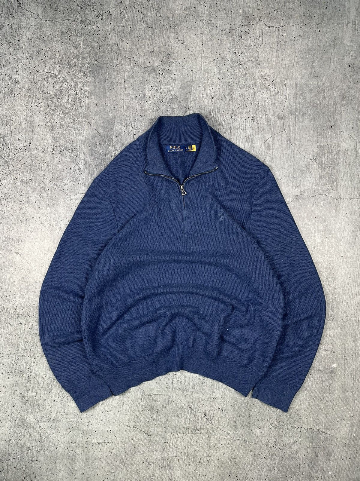 Polo Ralph Lauren × Vintage Vintage Polo Ralph Lauren 1/3 zip Sweater Size US L / EU 52-54 / 3 - 1 Thumbnail