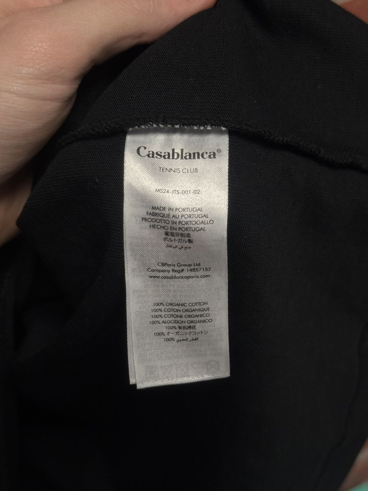 Casablanca Casablanca Black Tee Shirt Size XL Pre Owned 🧼 Size US XL / EU 56 / 4 - 9 Thumbnail