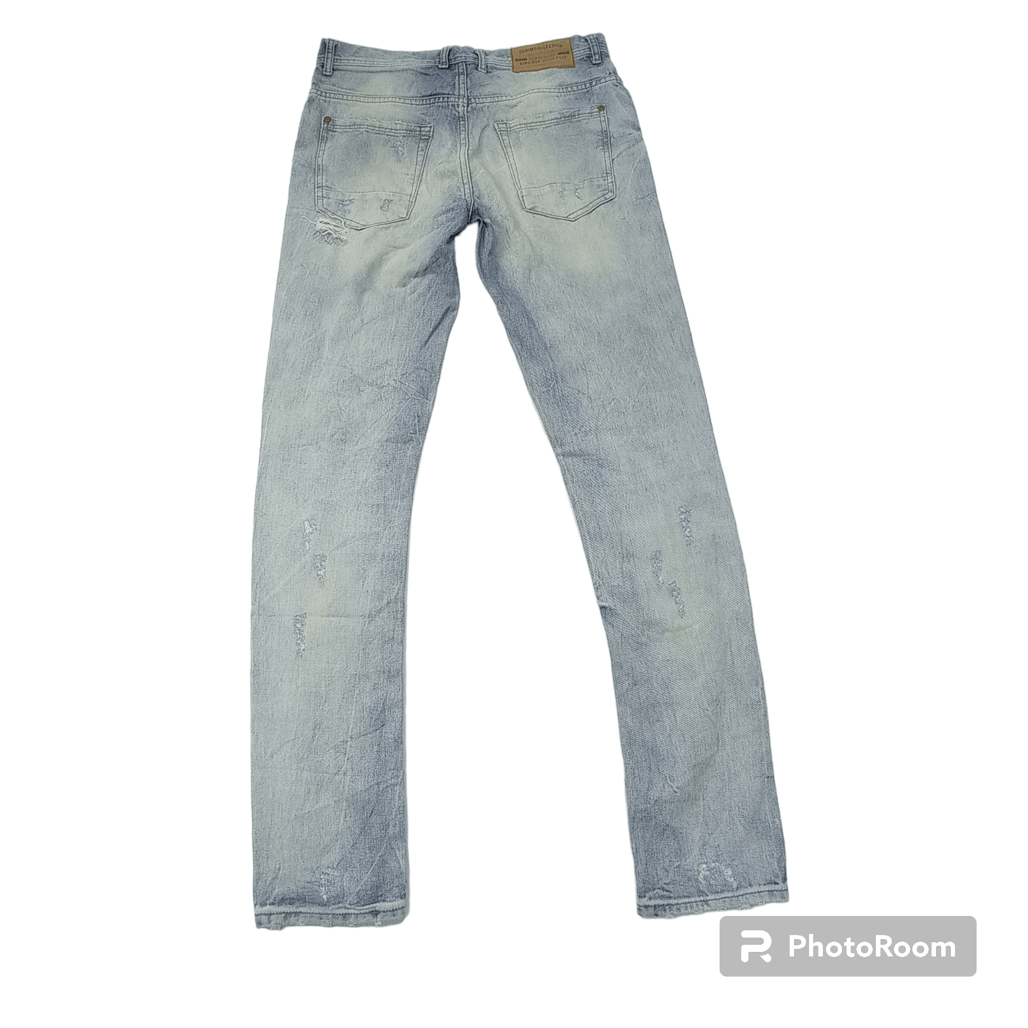 Zara 🔥Zara Faded Distressed Jeans Pants Size US 31 - 2 Thumbnail
