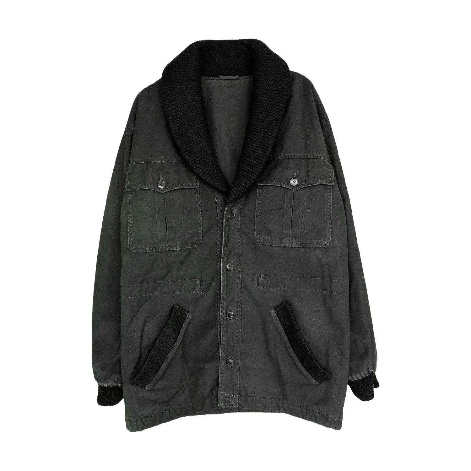 Yves Saint Laurent Yves Saint Laurent Wool Shawl Collar Coat Size US L / EU 52-54 / 3 - 1 Thumbnail