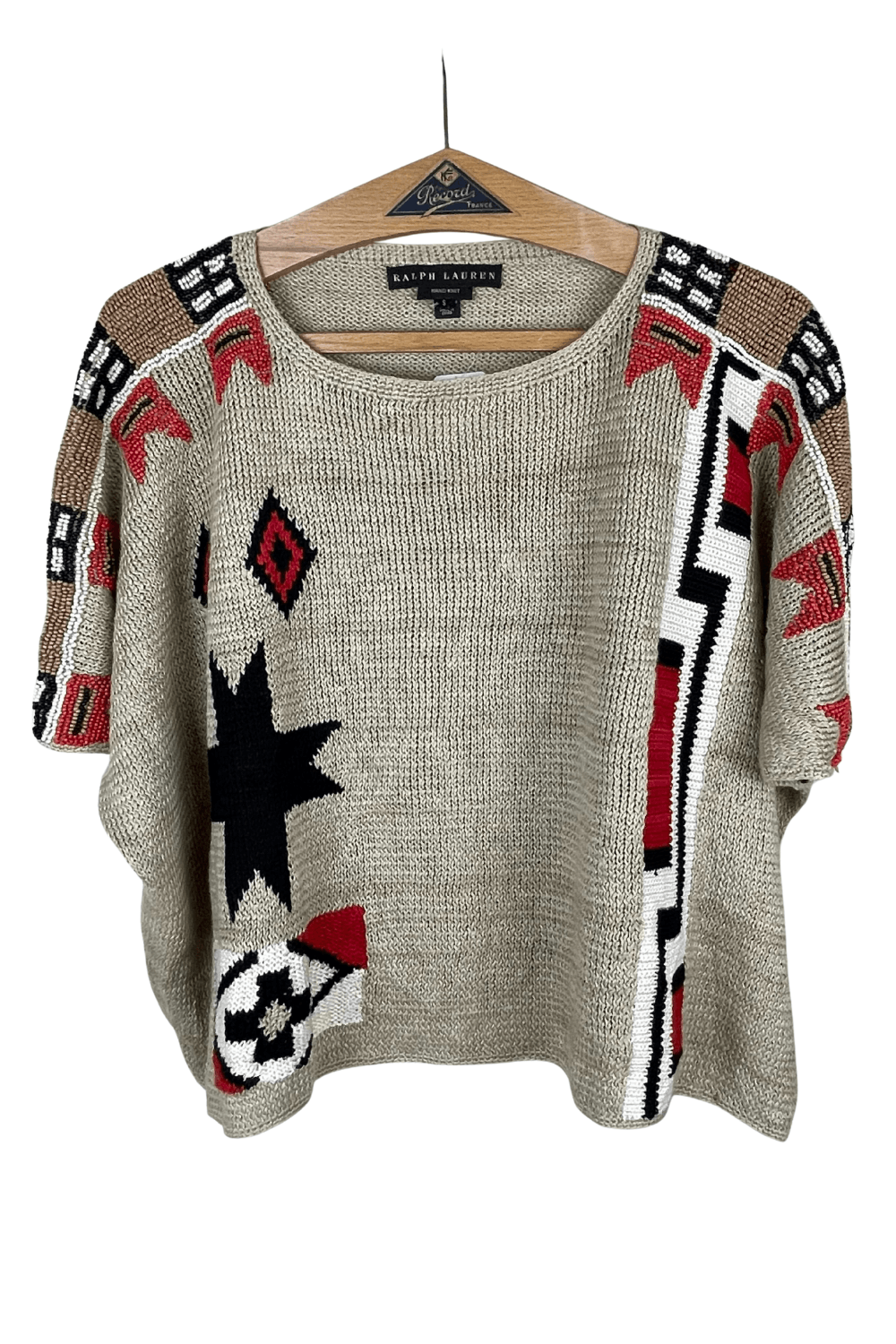 Ralph Lauren Black Label RL Black Label Hand‑Knit Beaded Poncho/Cape – Women’s S Size S / US 4 / IT 40 - 1 Thumbnail